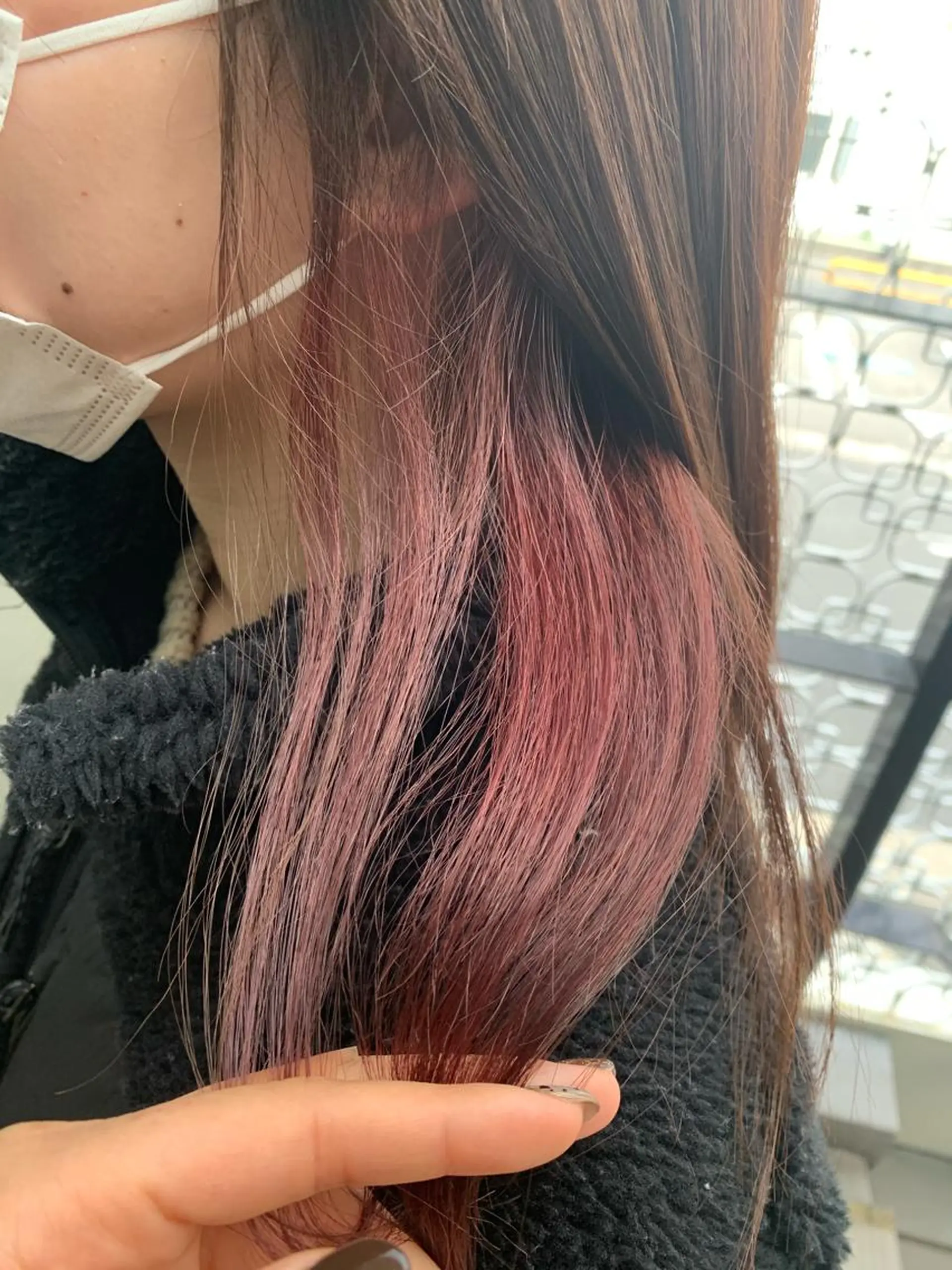 ロング カラー ブリーチ カット ヘアカラー トリートメント SAKURA✨ ショート/レイヤーのヘアスタイル