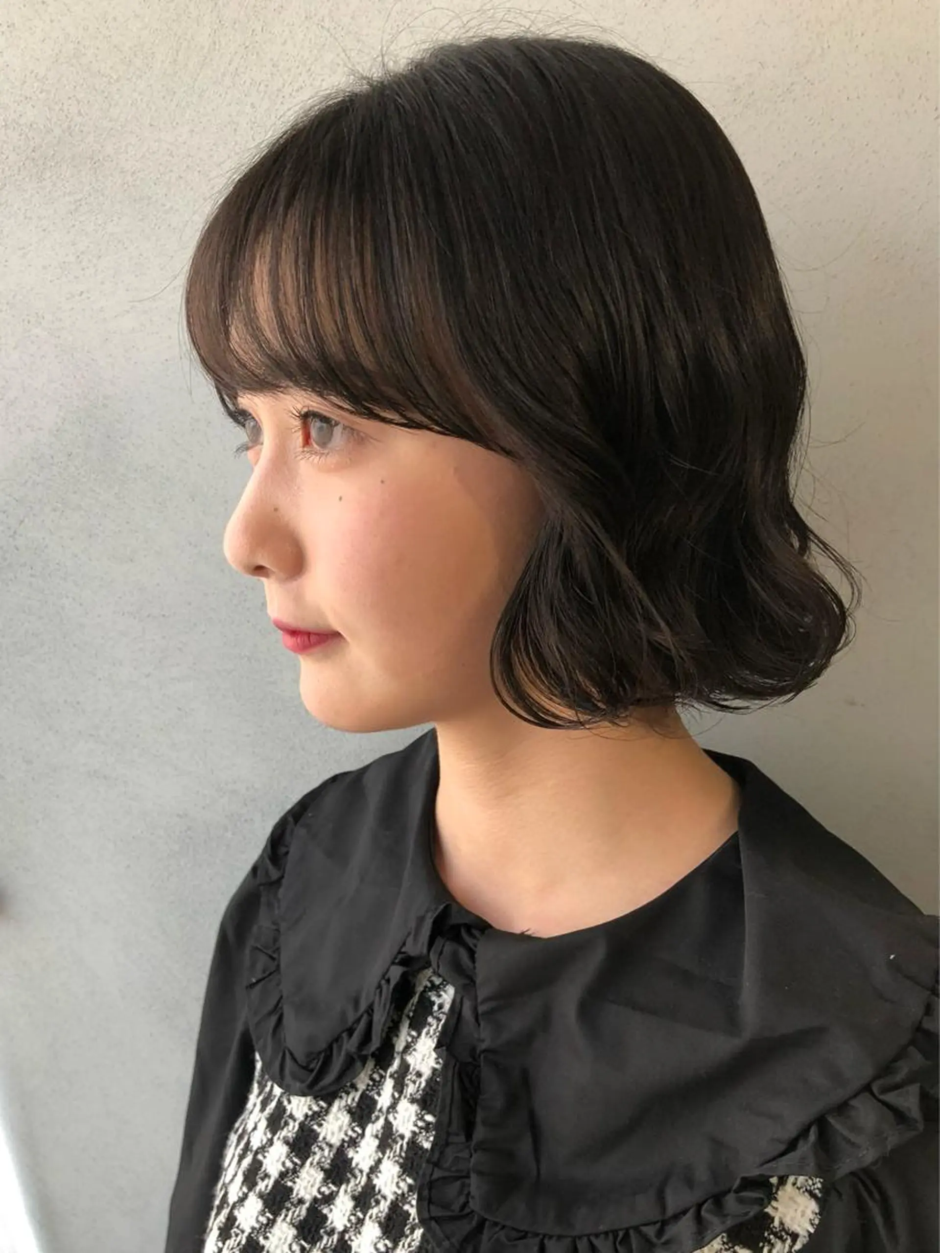 ミディアム パーマ ミディアムパーマ カット パーマ トリートメント 【arc】Ruri コテ巻き風パーマのヘアスタイル