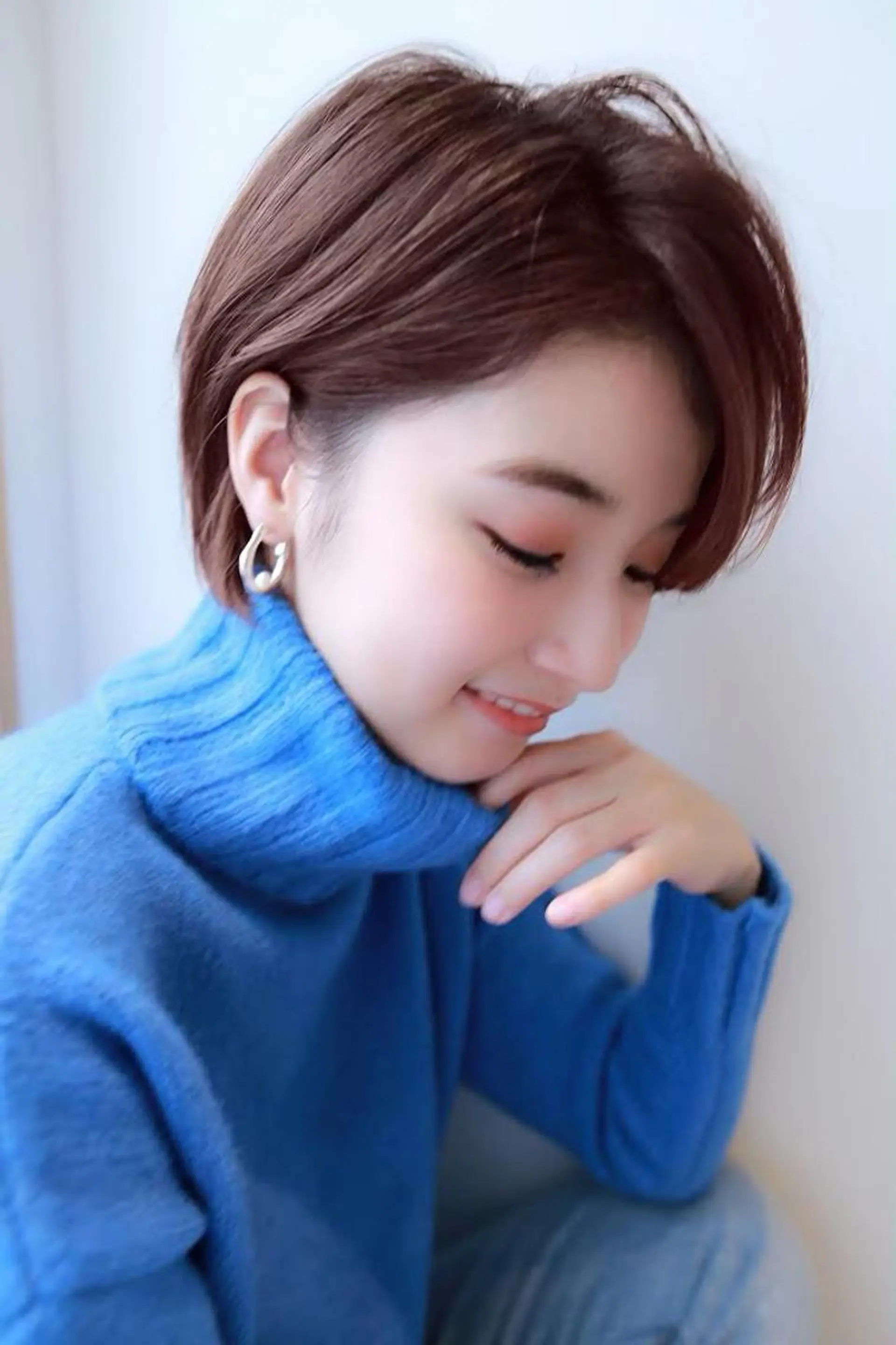ショート カラー ハンサムショート ショートヘア トップスタイリスト 藤原 純のヘアスタイル