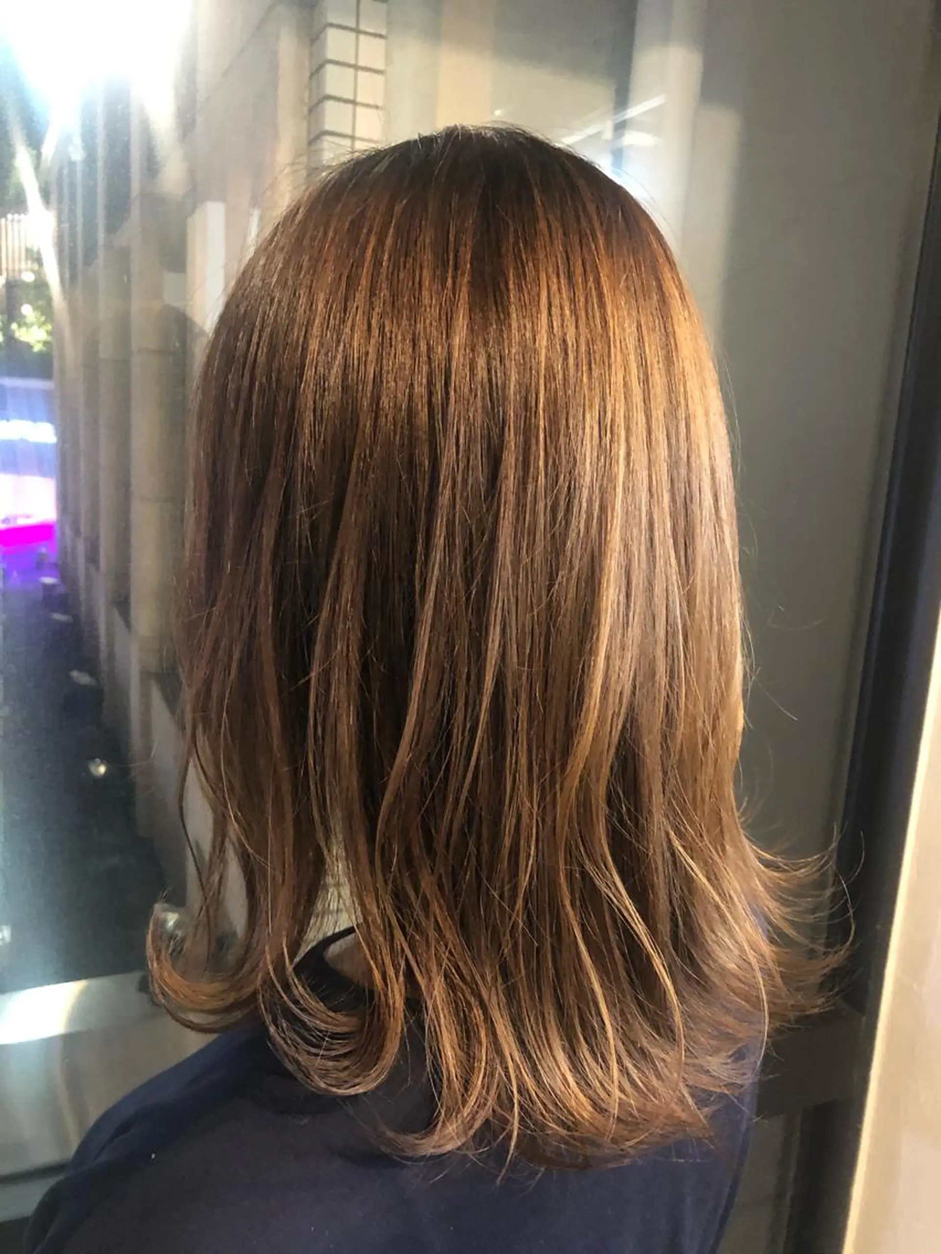 ミディアム カラー 髪質改善＆ブリーチ 伊勢　祐一郎のヘアスタイル