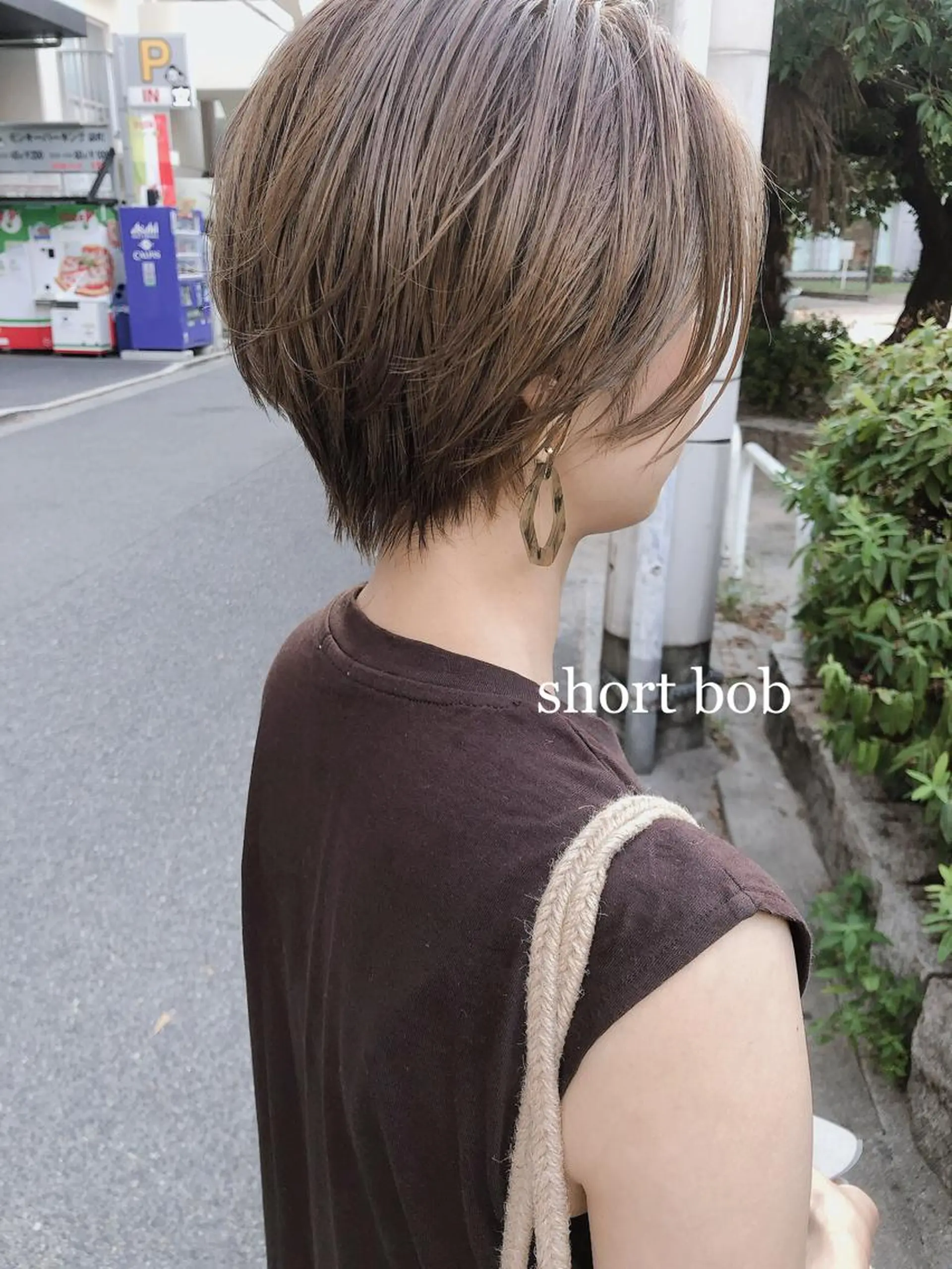 ショート カラー ヘアアレンジ ショートヘア tre/e'所属・ハイライトカラー橋本 昇平のヘアスタイル