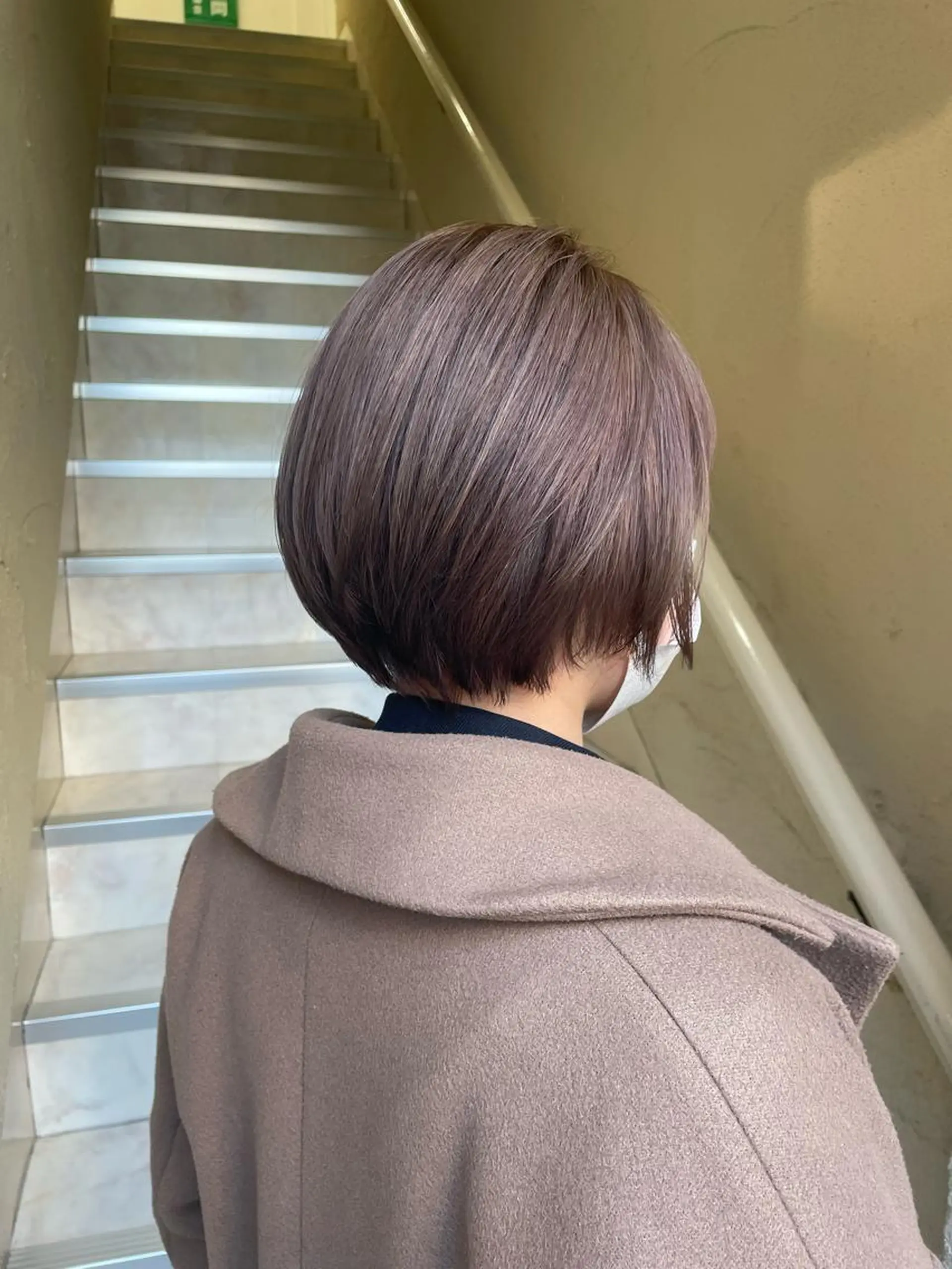 ショート カラー ショートボブ ブリーチ ブラウンカラー モカブラウン ボブ Lien's所属・Lien's💜 SESHIRUのヘアスタイル