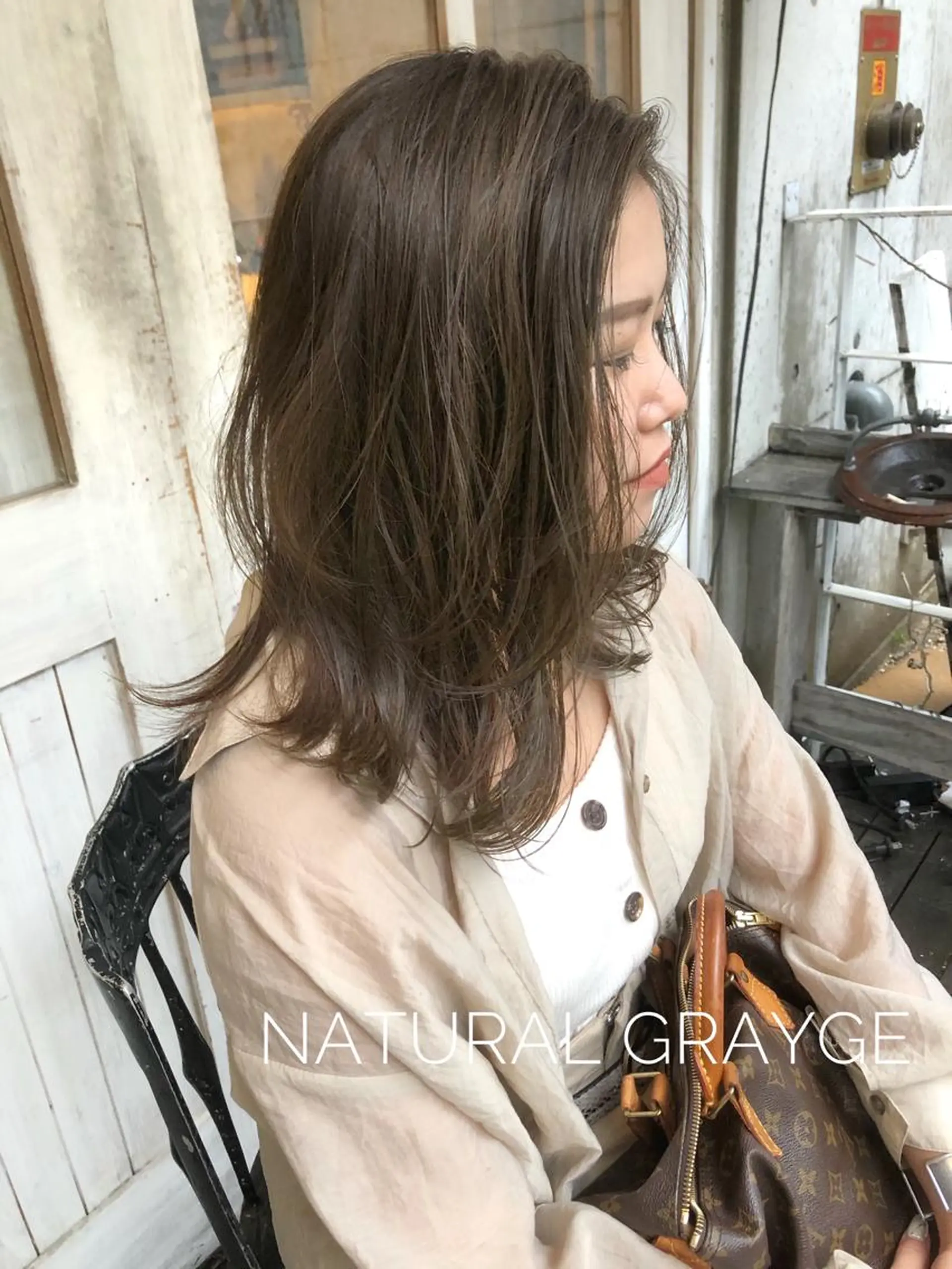 ミディアム メンズ特化美容師 ハスイルイのヘアスタイル