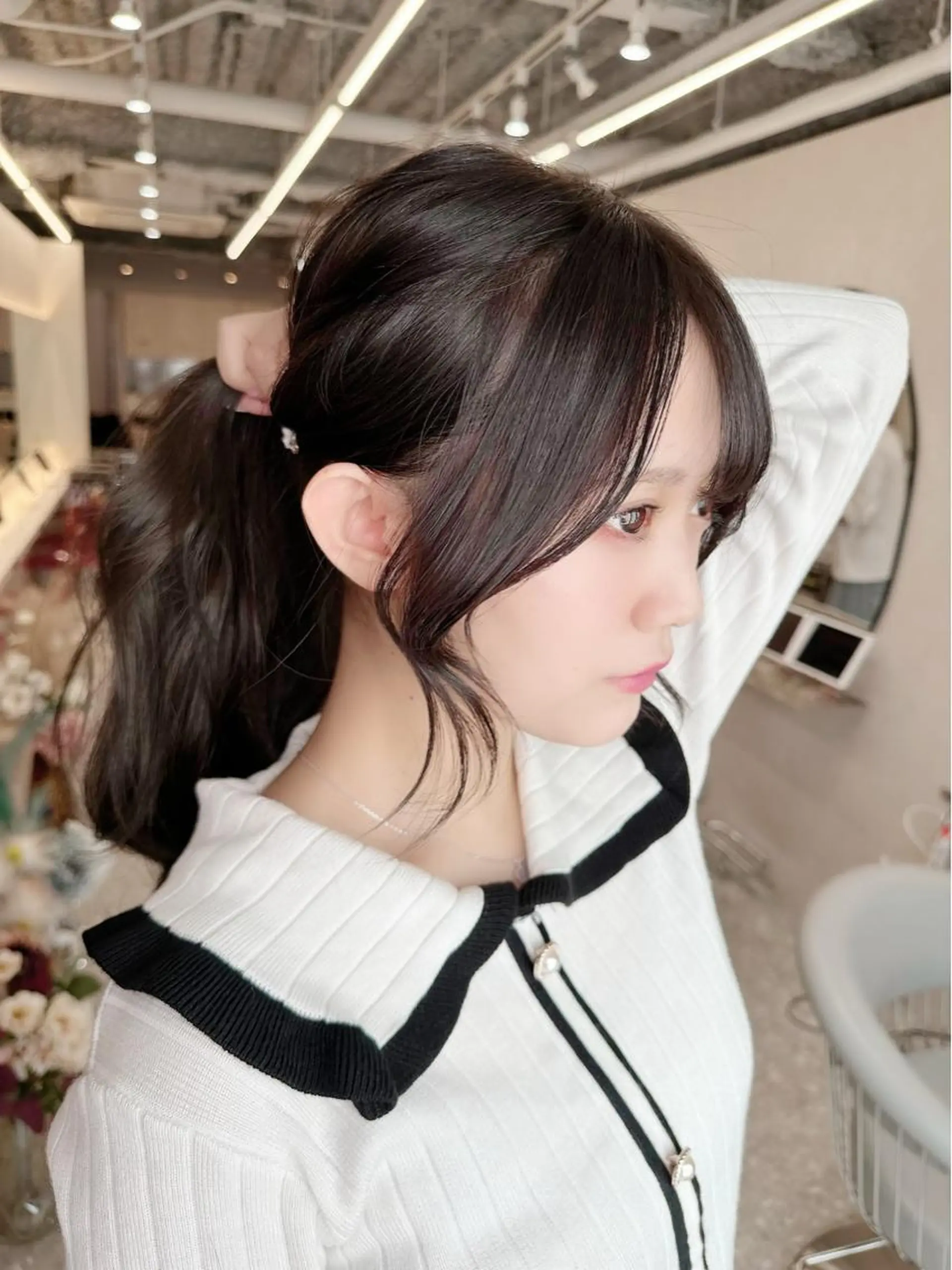 ロング シールエクステ エクステ 顔周りカット 髪質改善 韓国風ヘア カット ヘアカラー トリートメント 新宿/韓国レイヤー/ 髪質改善/佐藤航のヘアスタイル