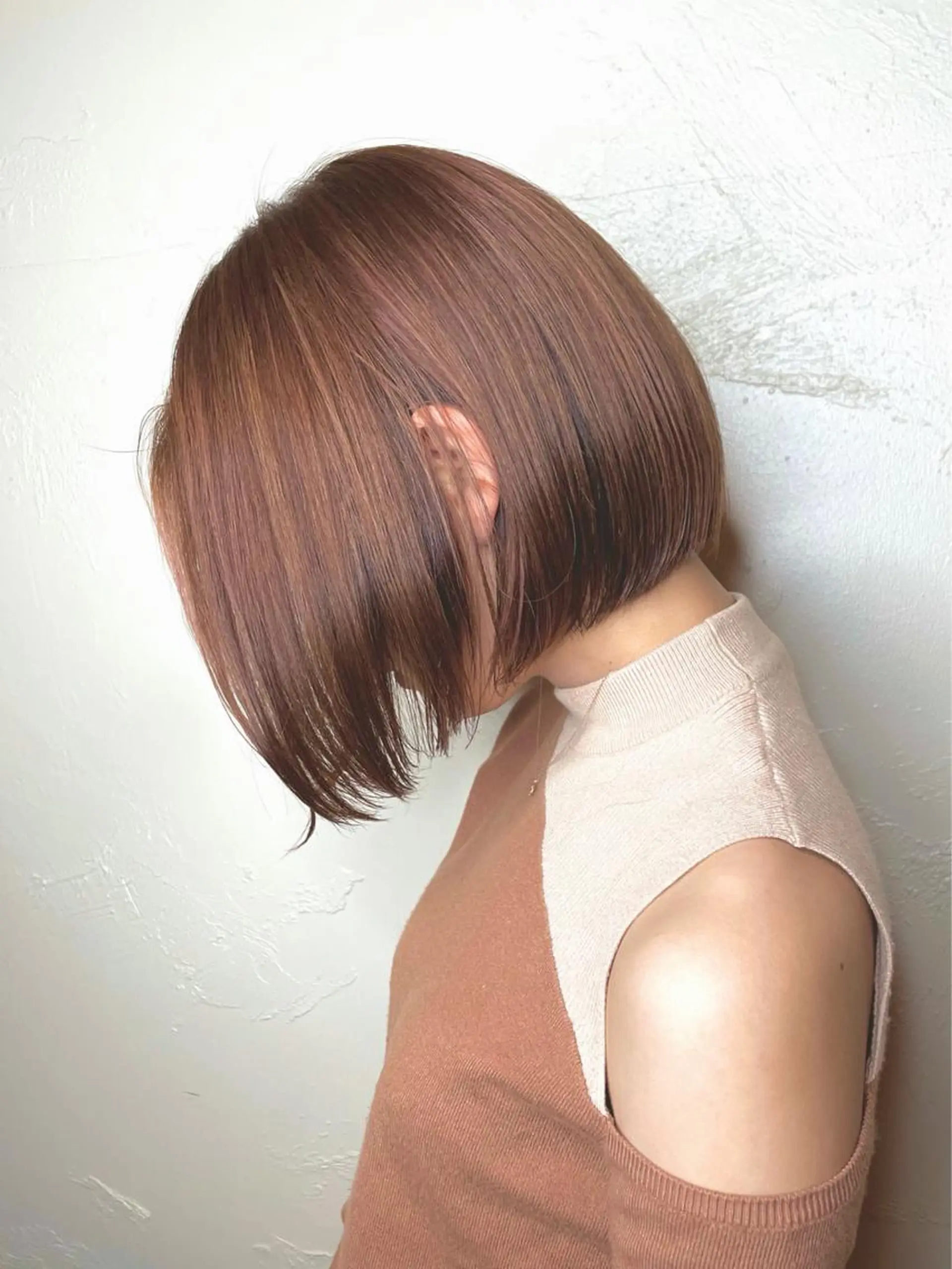 ショート カラー ショート/レイヤー/ ボブ/縮毛矯正のヘアスタイル