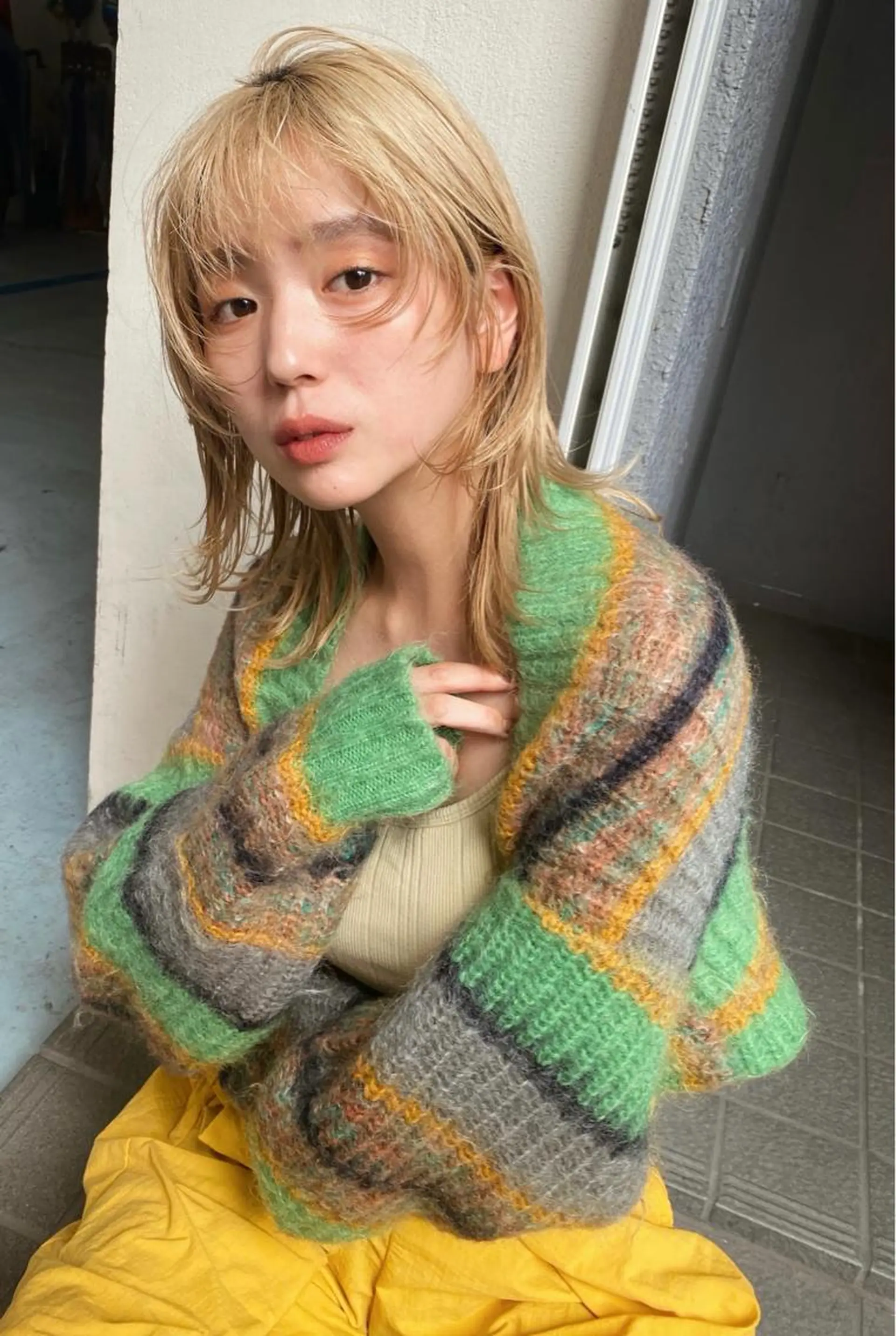 カラー 高発色ブリーチ/ ハイレイヤー🪽aiのヘアスタイル