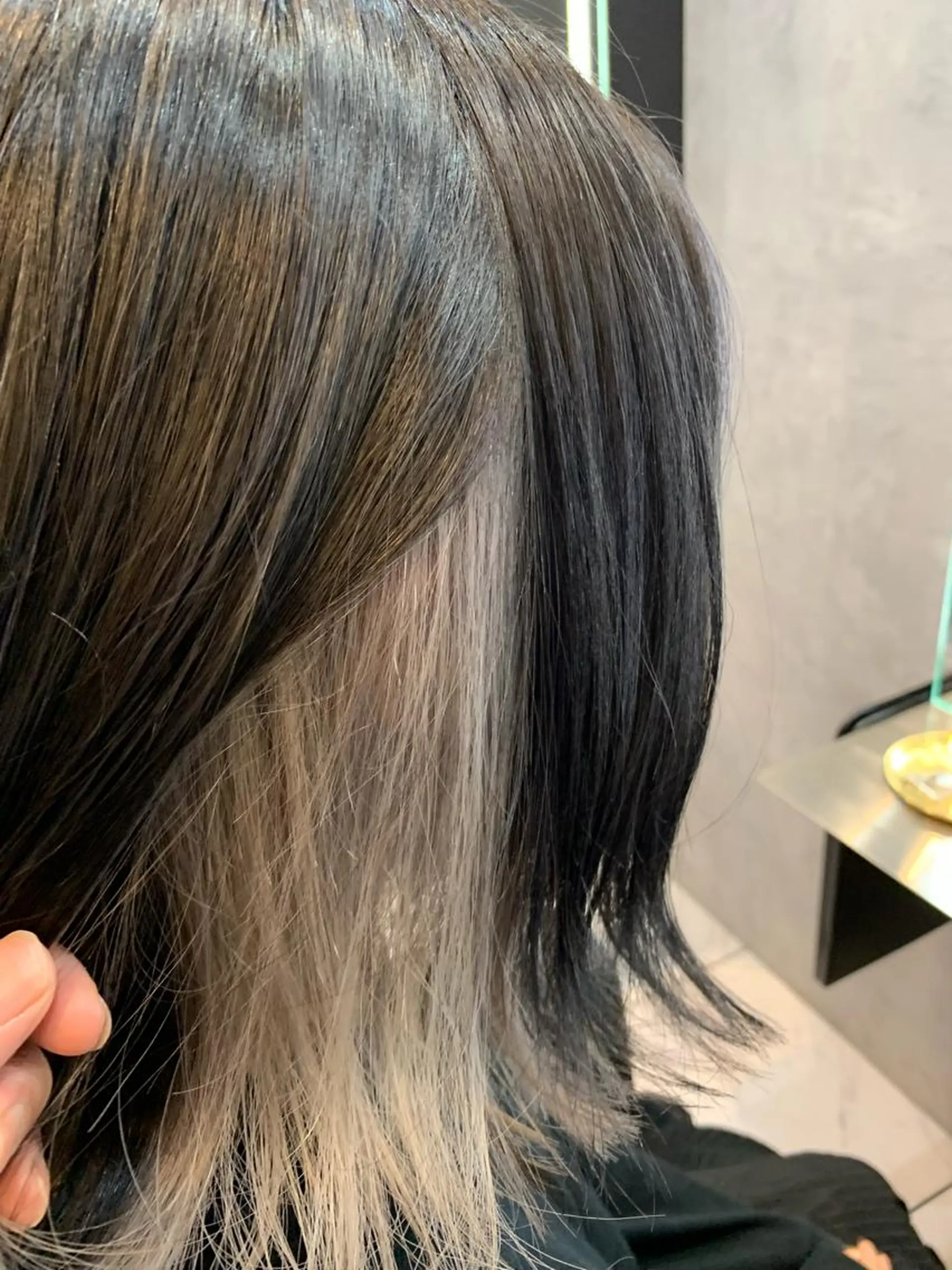 ミディアム 髪質改善 トリートメント 透明感/ブリーチ縮毛 /髪質改善/星野純一のヘアスタイル