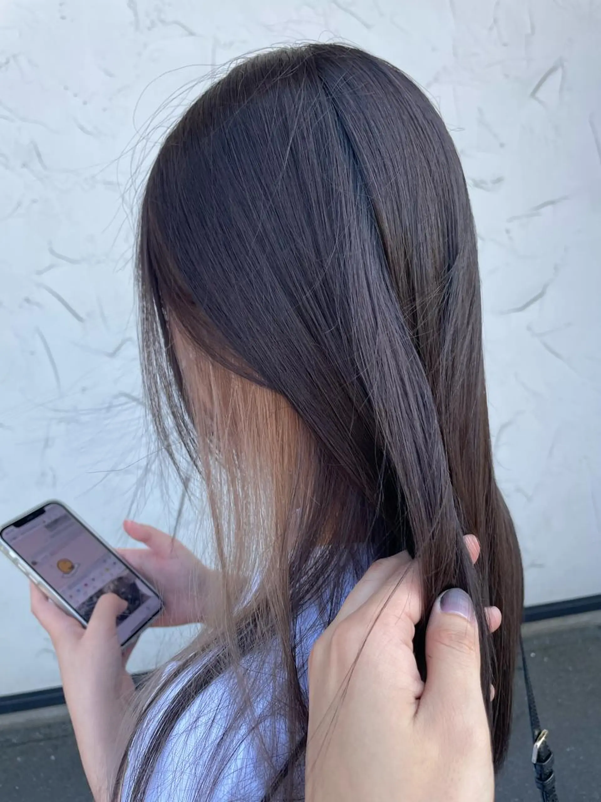 ロング ヘアカラー トリートメント 高見澤 優のヘアスタイル