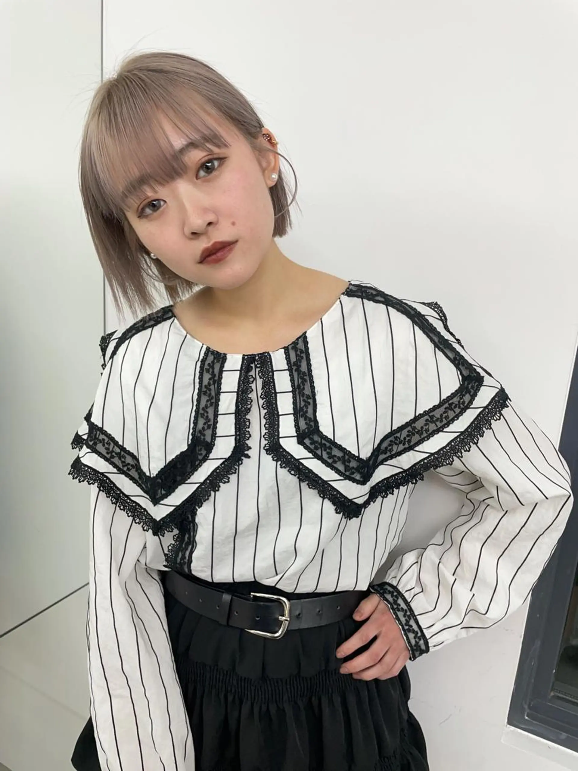 ショート ヘアカラー アオキ リノのヘアスタイル