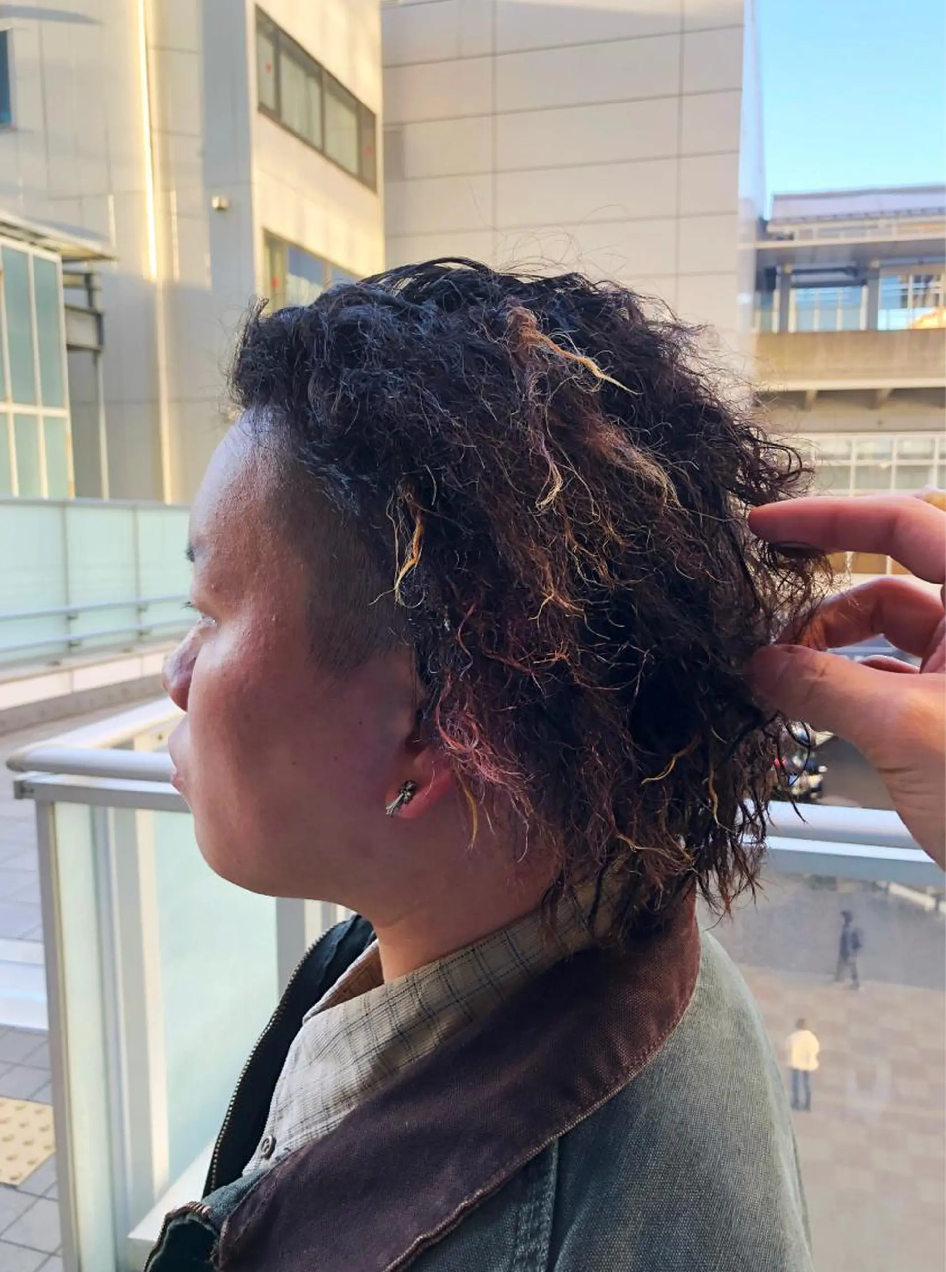 ミディアム パーマ ヘアアレンジ メンズ 美容室sand 横浜のヘアスタイル