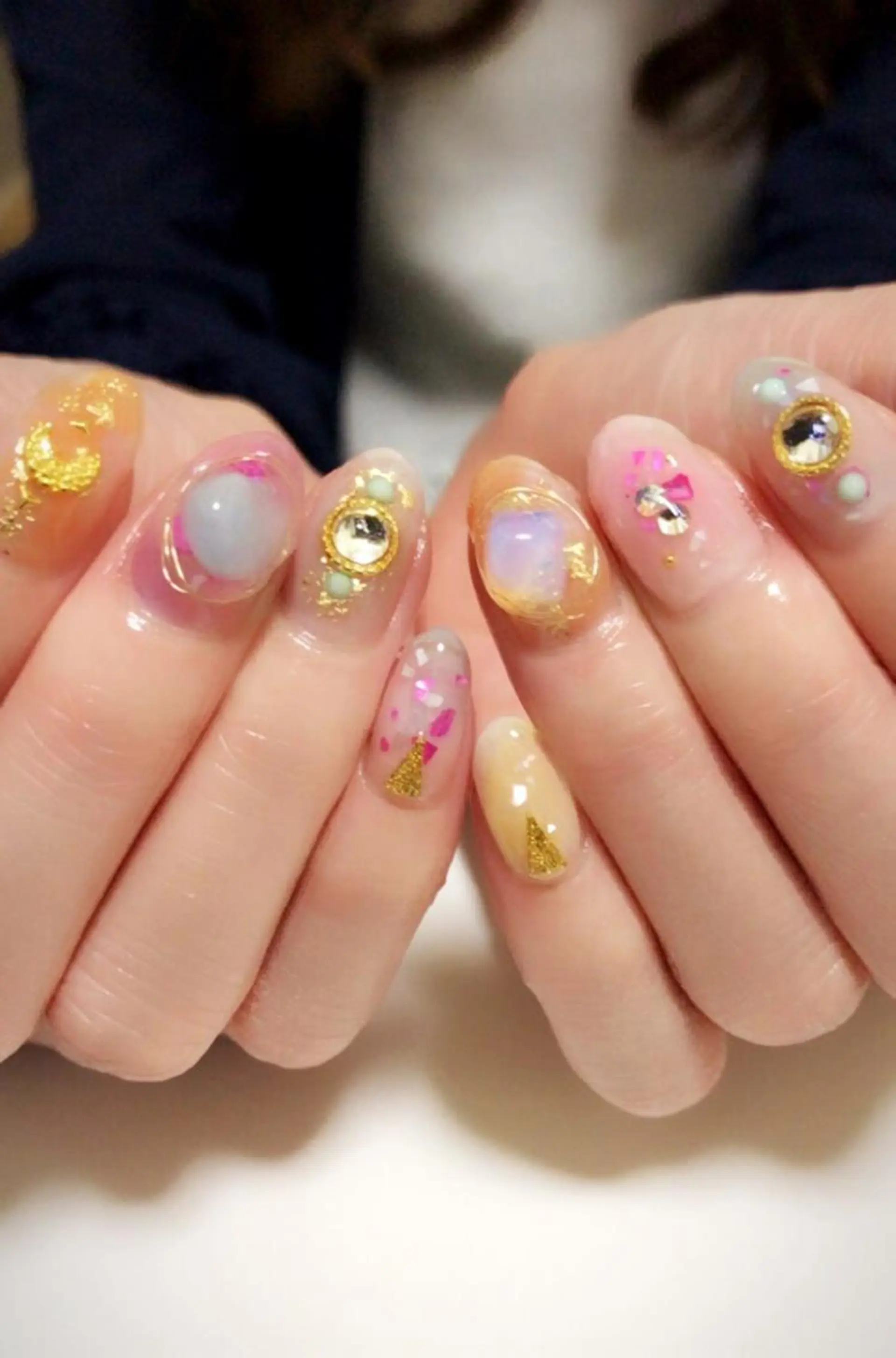 ネイル ニュアンスネイル ハンドネイル 木槿所属・吉冨 光恵のネイルデザイン