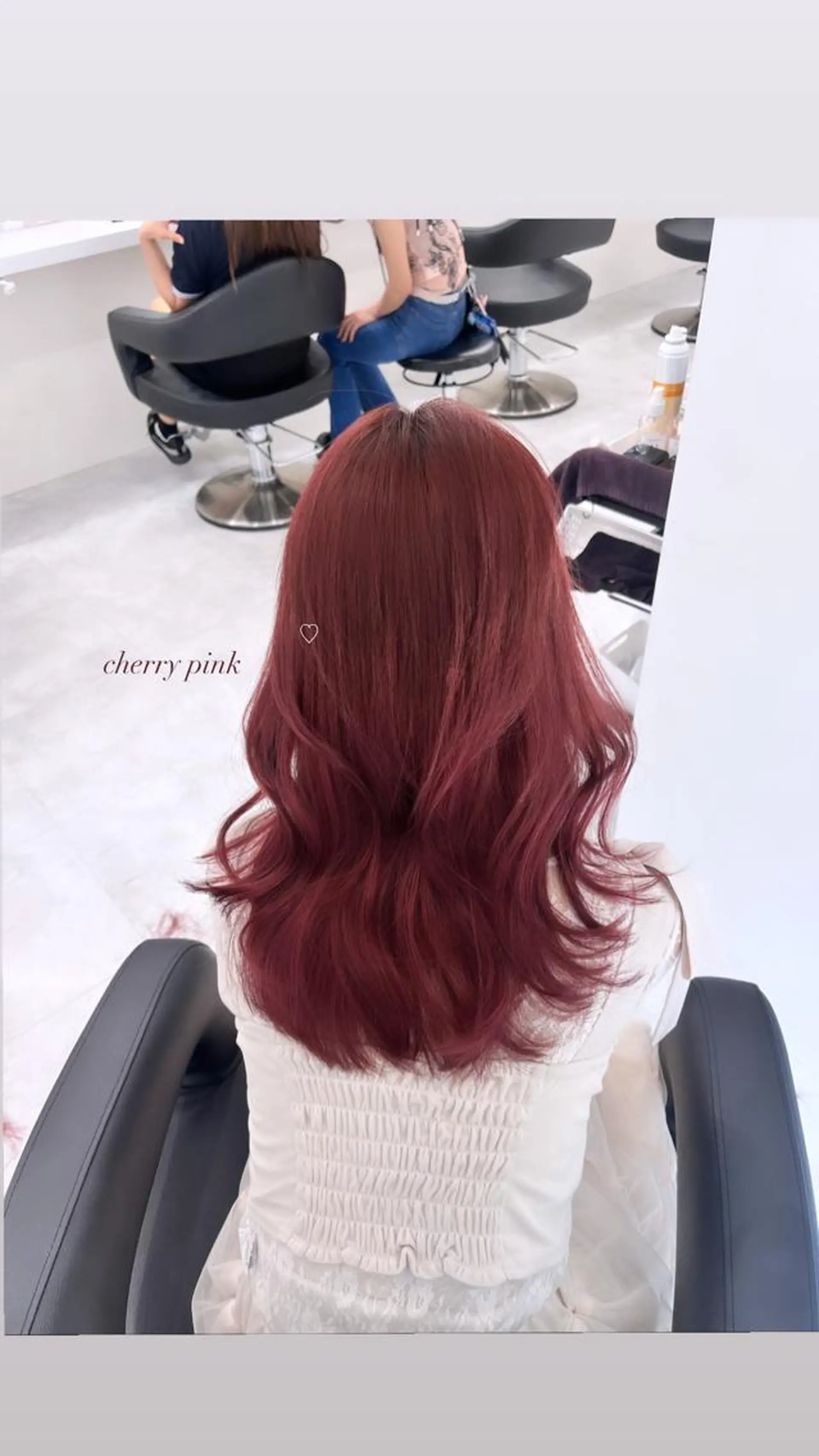 ロング ヘアカラー トリートメント ヘアセット RIKO👼🏻💓 韓国ガーリーのヘアスタイル