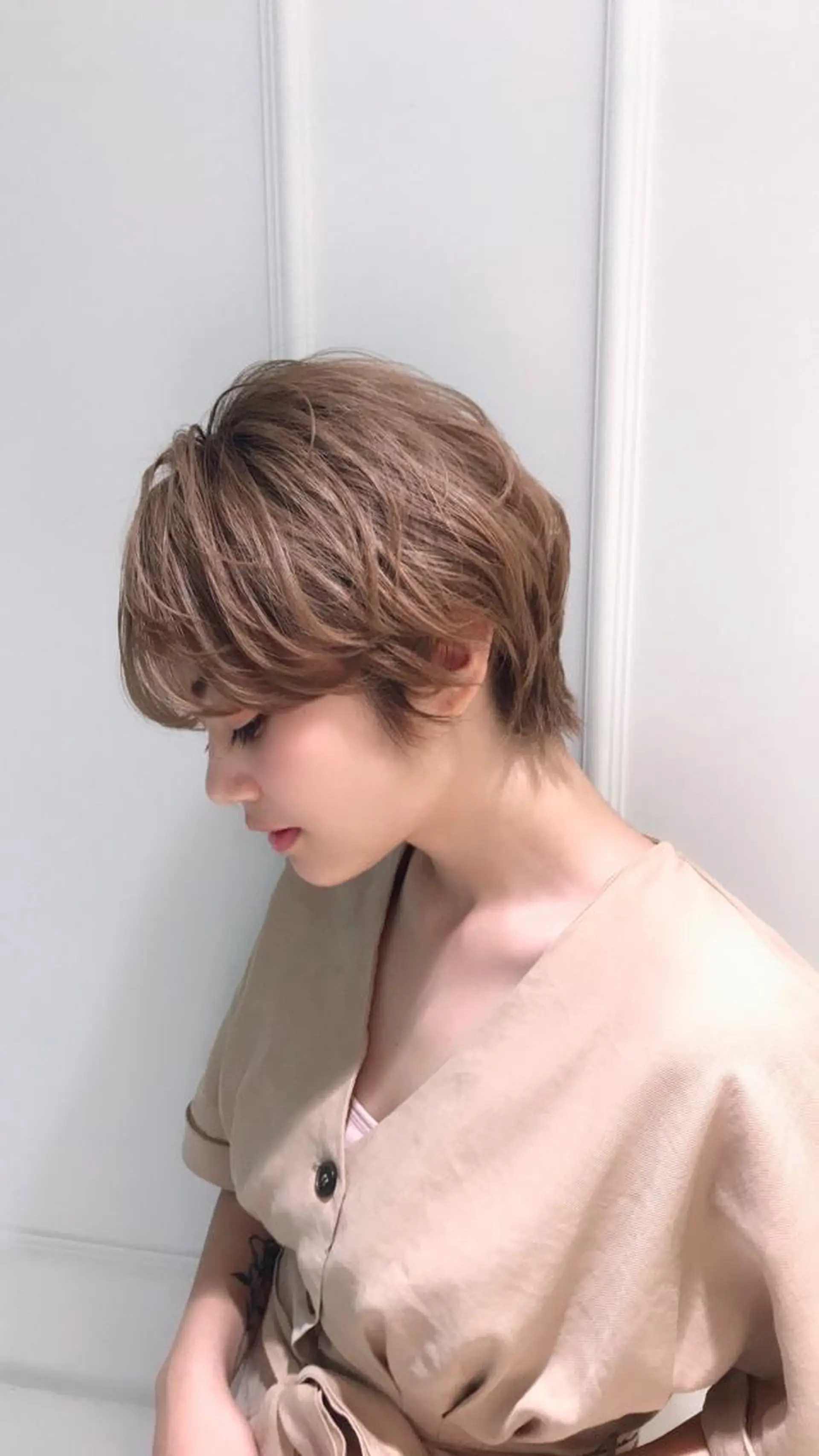 パーマ 田内 満里奈のヘアスタイル