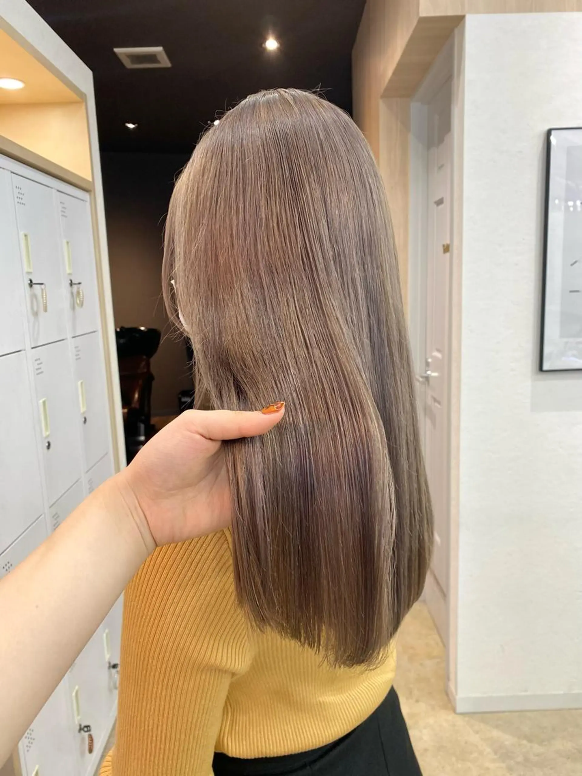 ロング カラー ヘアアレンジ ヘアカラー ♡韓国風ヘア 🐈♡MIHOのヘアスタイル