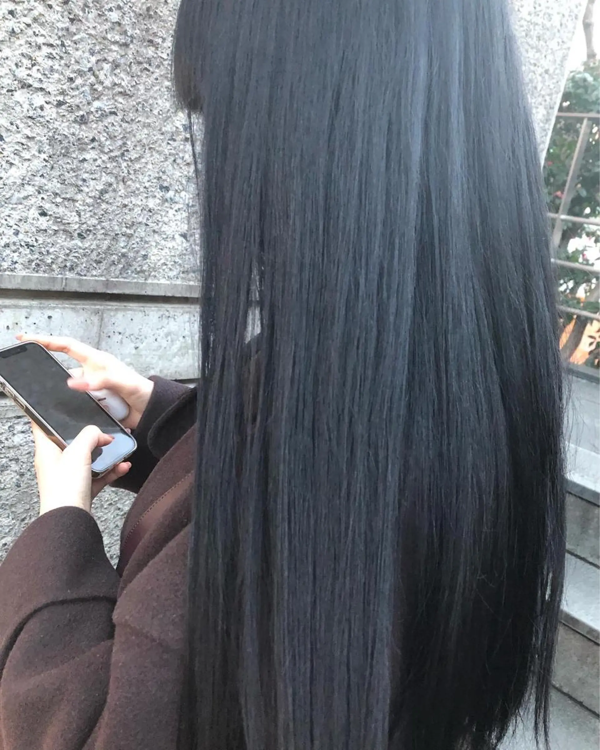 ロング カラー ヘアアレンジ 黒髪 ヘアカラー トリートメント ainico+所属・メンズ特化✂️栗原 侑也のヘアスタイル