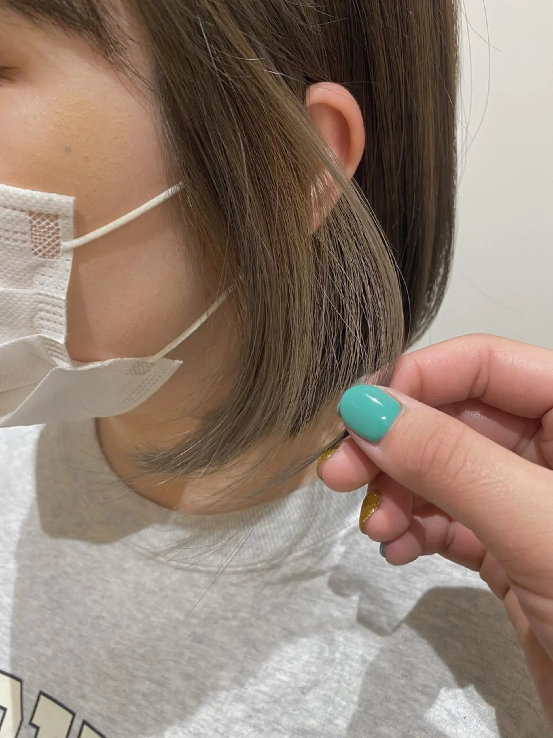 ショート カラー ベージュカラー 透明感カラー 天羅のヘアスタイル