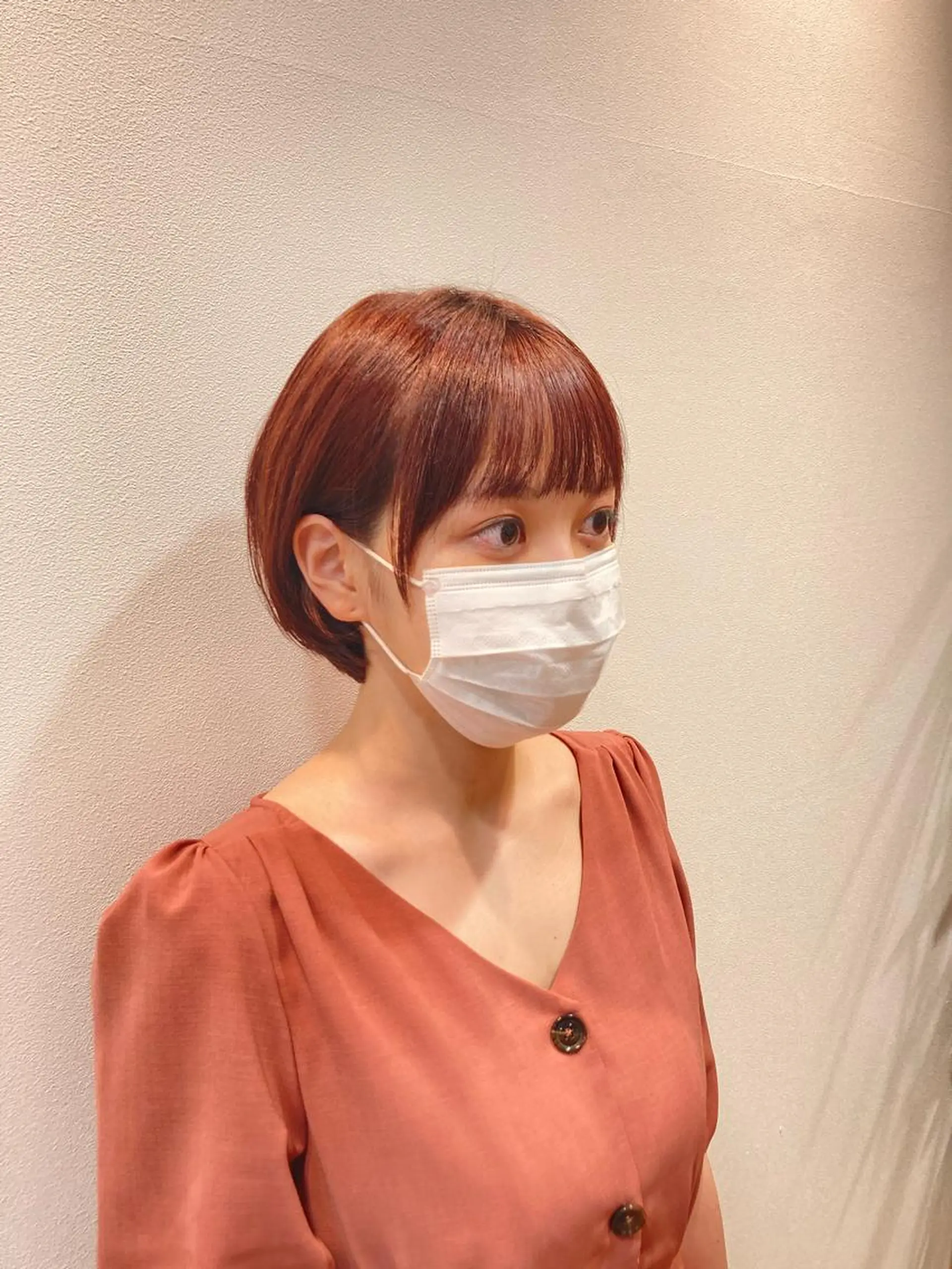 ショート カット ヘアカラー トリートメント イチゴ森下所属・🌟髪質 改善🌟のヘアスタイル