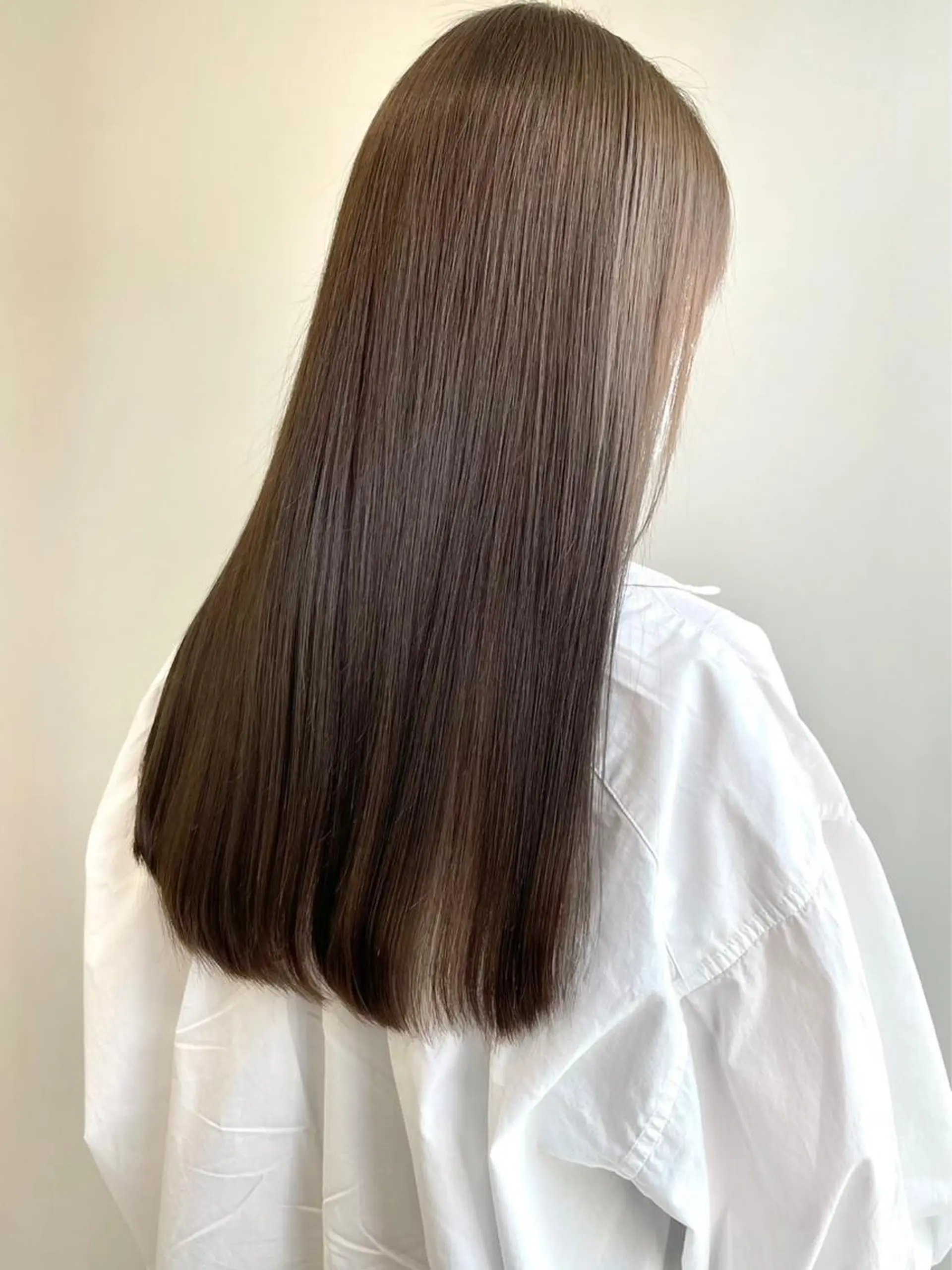 ロング 縮毛矯正 壽真央 /ブリーチカラーのヘアスタイル