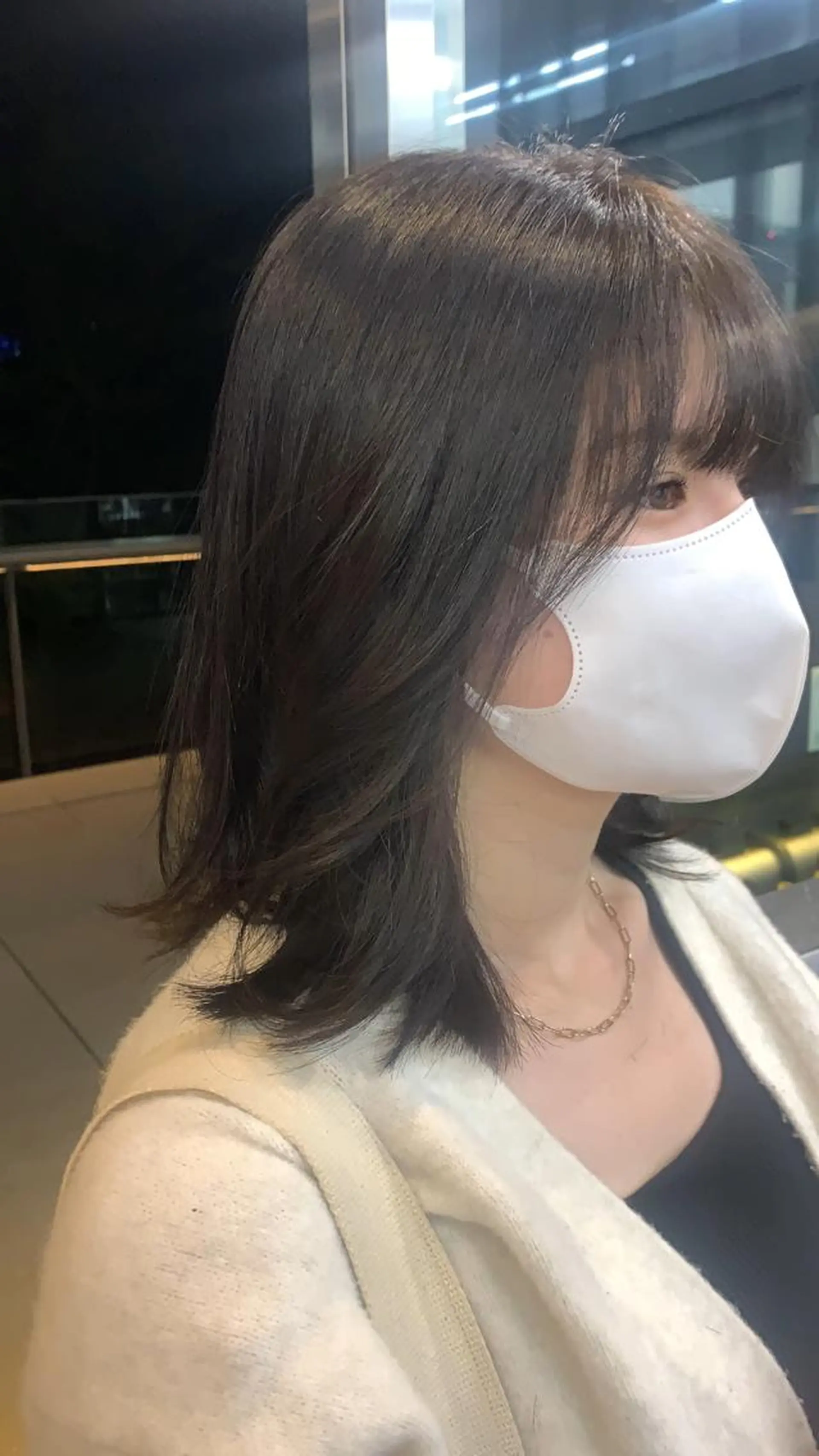 セミロング カラー 韓国レイヤー✨ yasuko銀座のヘアスタイル