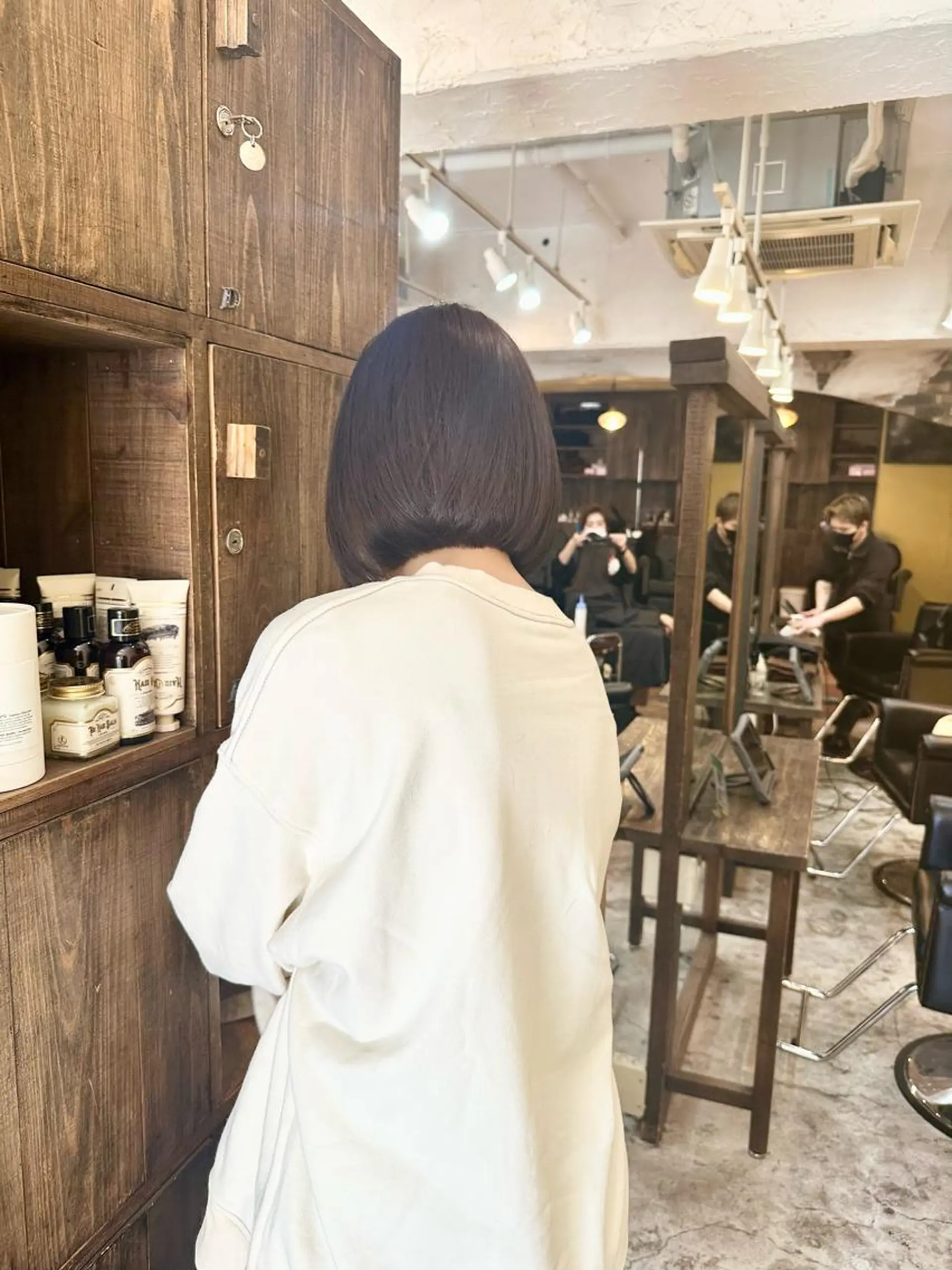 ショート カラー ショートボブ ボブ ショートヘア ヘアカラー トリートメント ボブ/ショート/縮毛 /レイヤー/内山翔太のヘアスタイル