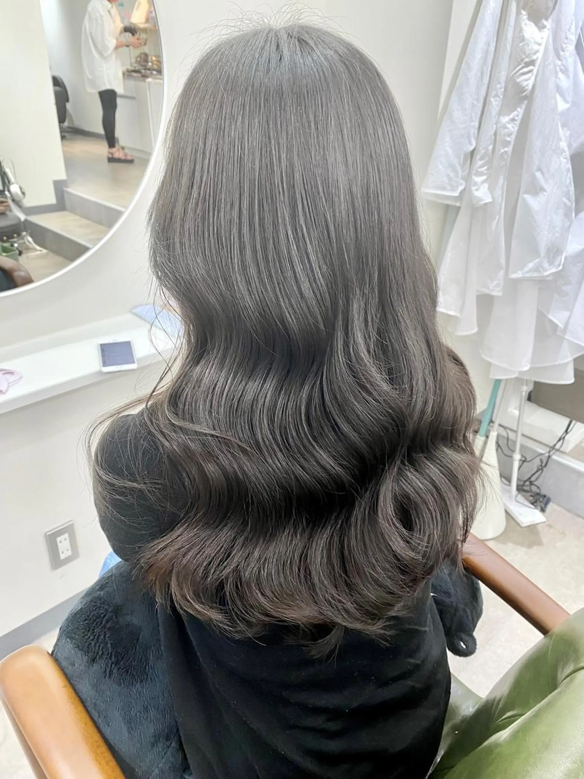 ロング カラー ブルーカラー ヘアカラー トリートメント ヘアセット 💘カラー特化美容師 尾崎拓己のヘアスタイル