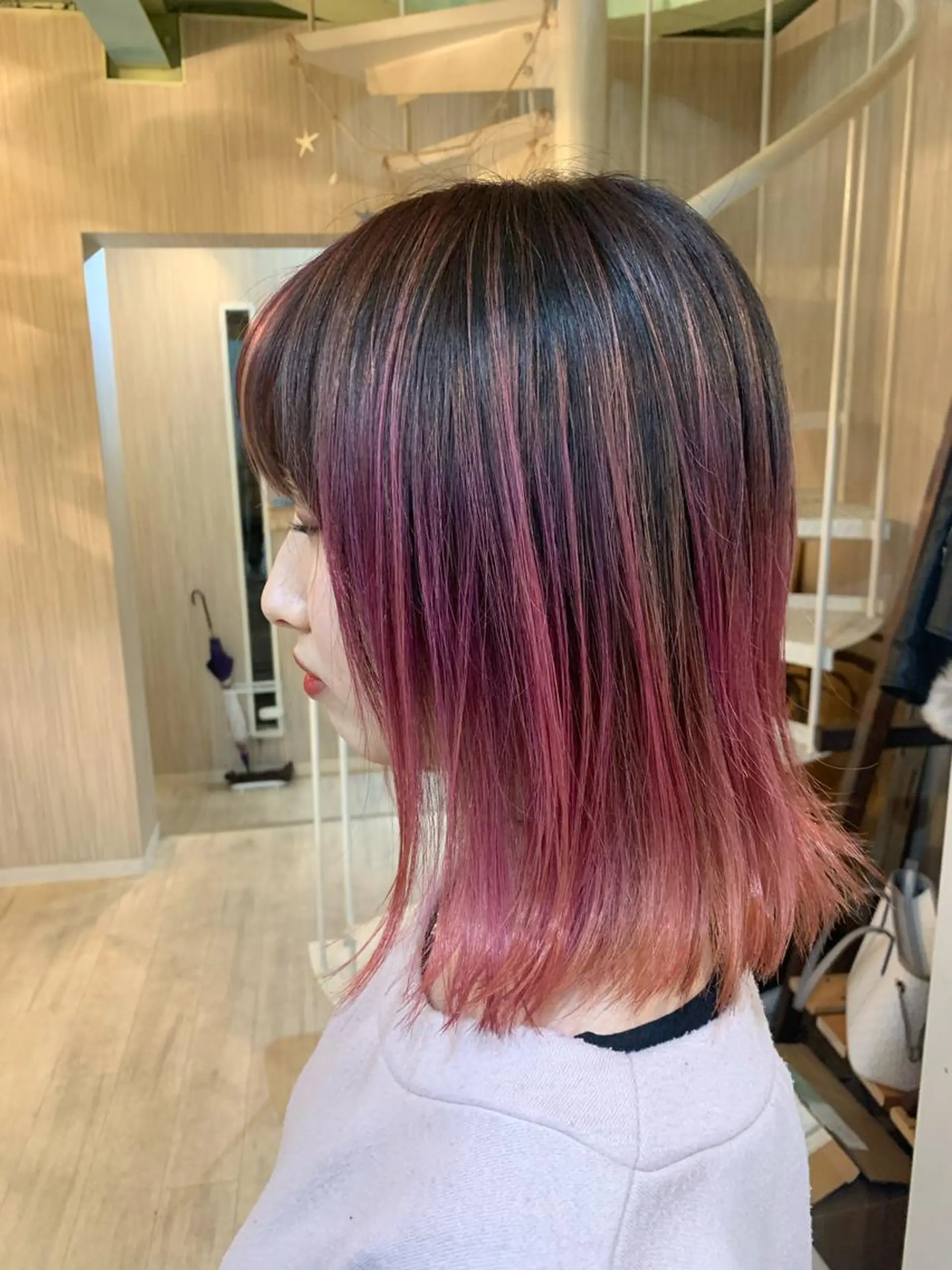 ミディアム カラー パーマ ヘアアレンジ nico 原宿所属・nico【代表】 市川 拓也のヘアスタイル