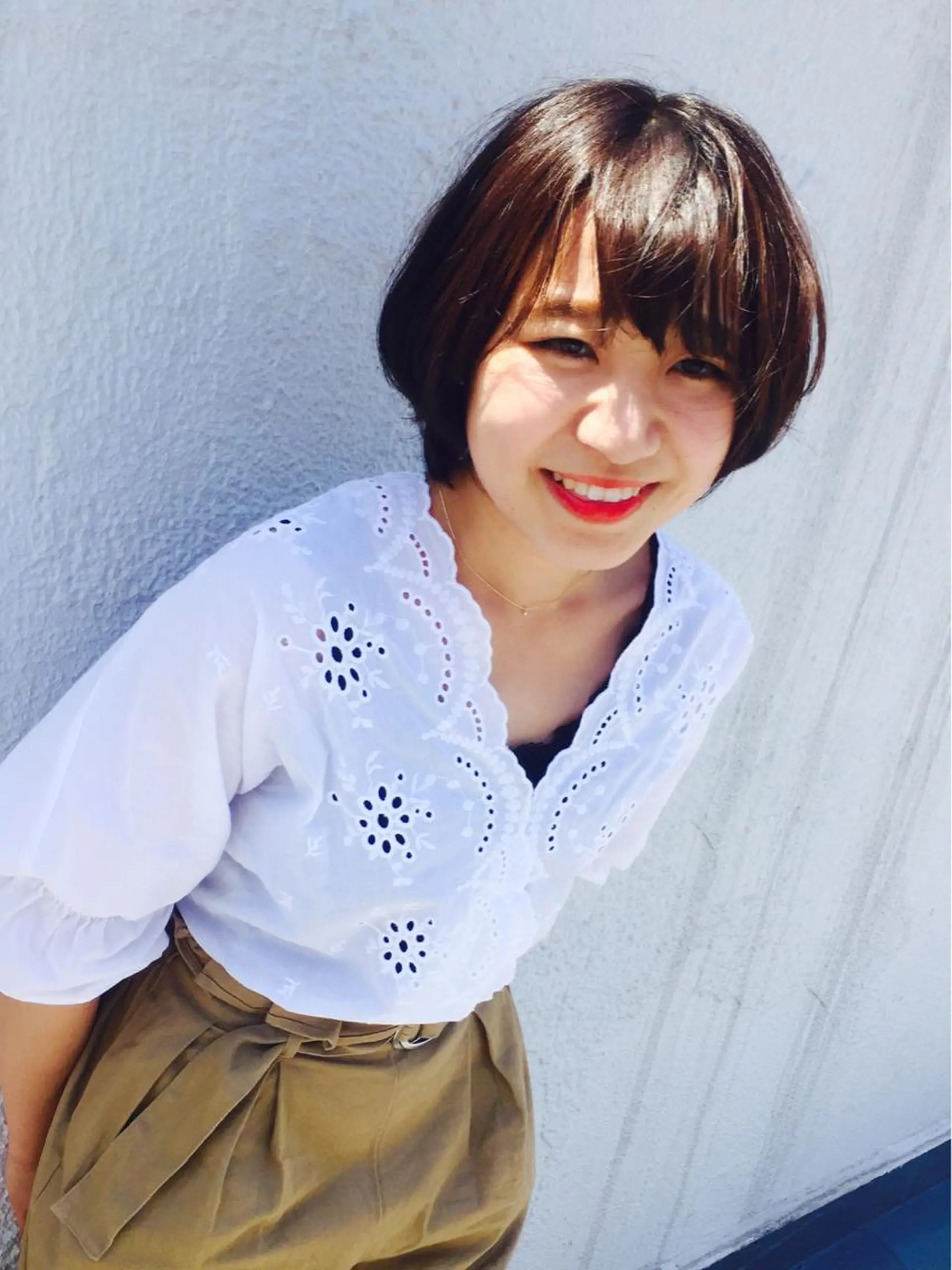 ショート カラー ヘアアレンジ ブリーチ Hair＆ＭakeEPIC所属・hair &make EPICRUMIのヘアスタイル