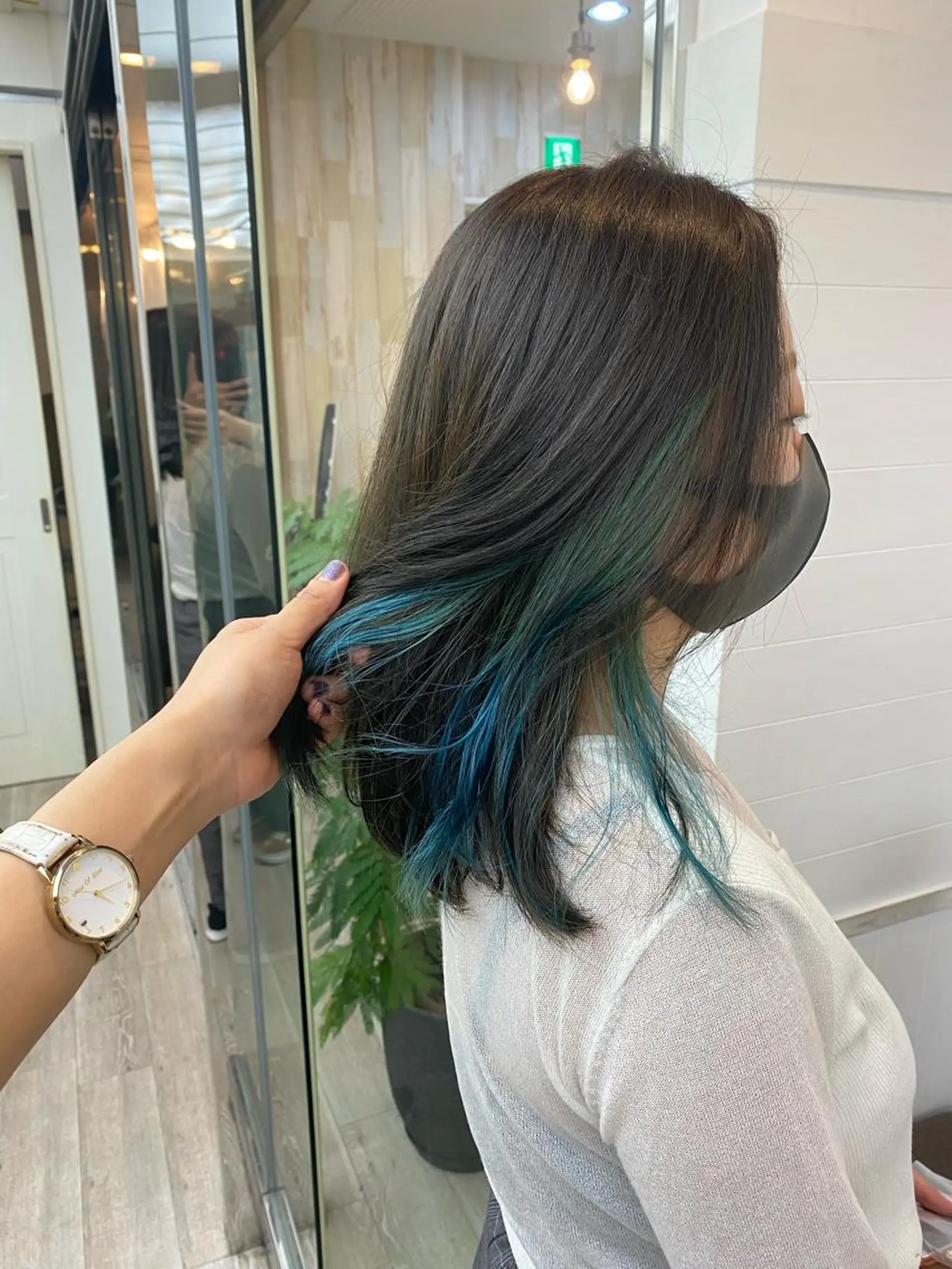ミディアム パープルカラー イエローカラー ヘアカラー トリートメント B3 SHARE SALON【ビースリーシェアサロン】所属・☀️透明感color KURO☀️のヘアスタイル