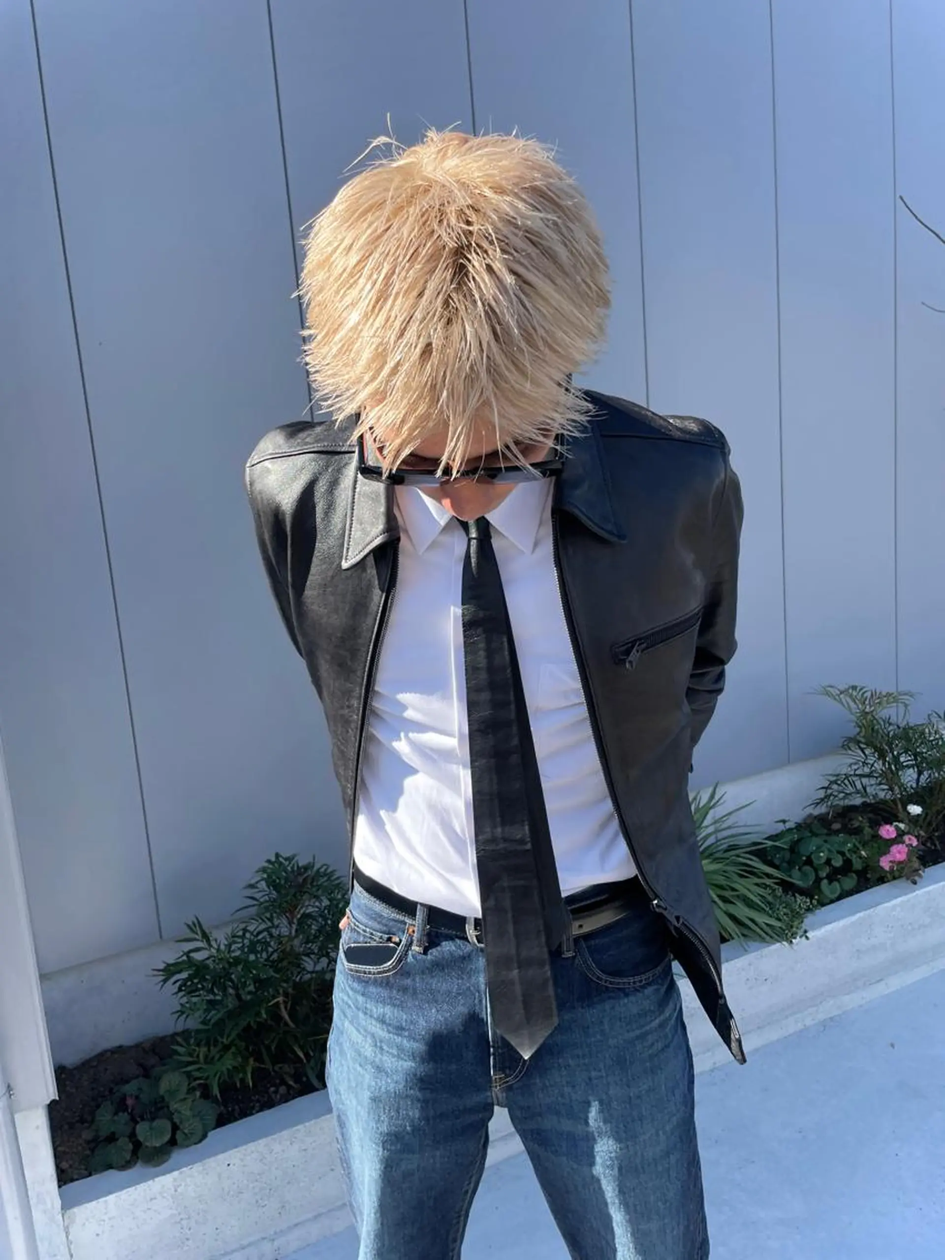 カラー スミレ /メンズ /コーンロウのヘアスタイル