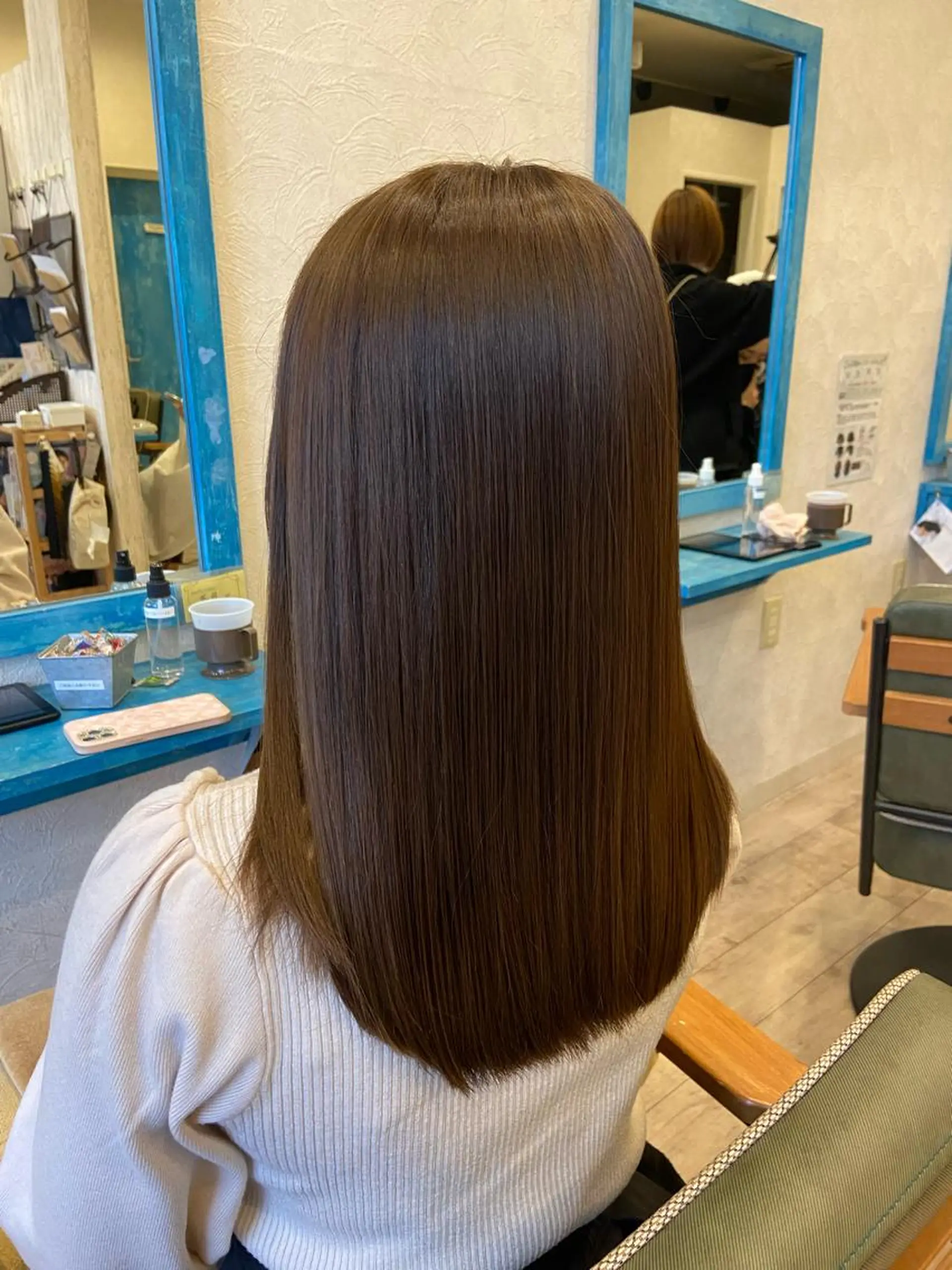 ロング くせ毛 髪質改善 トリートメント カット 縮毛矯正 トリートメント hair relaxation DROP鶴見店所属・川島 優希のヘアスタイル