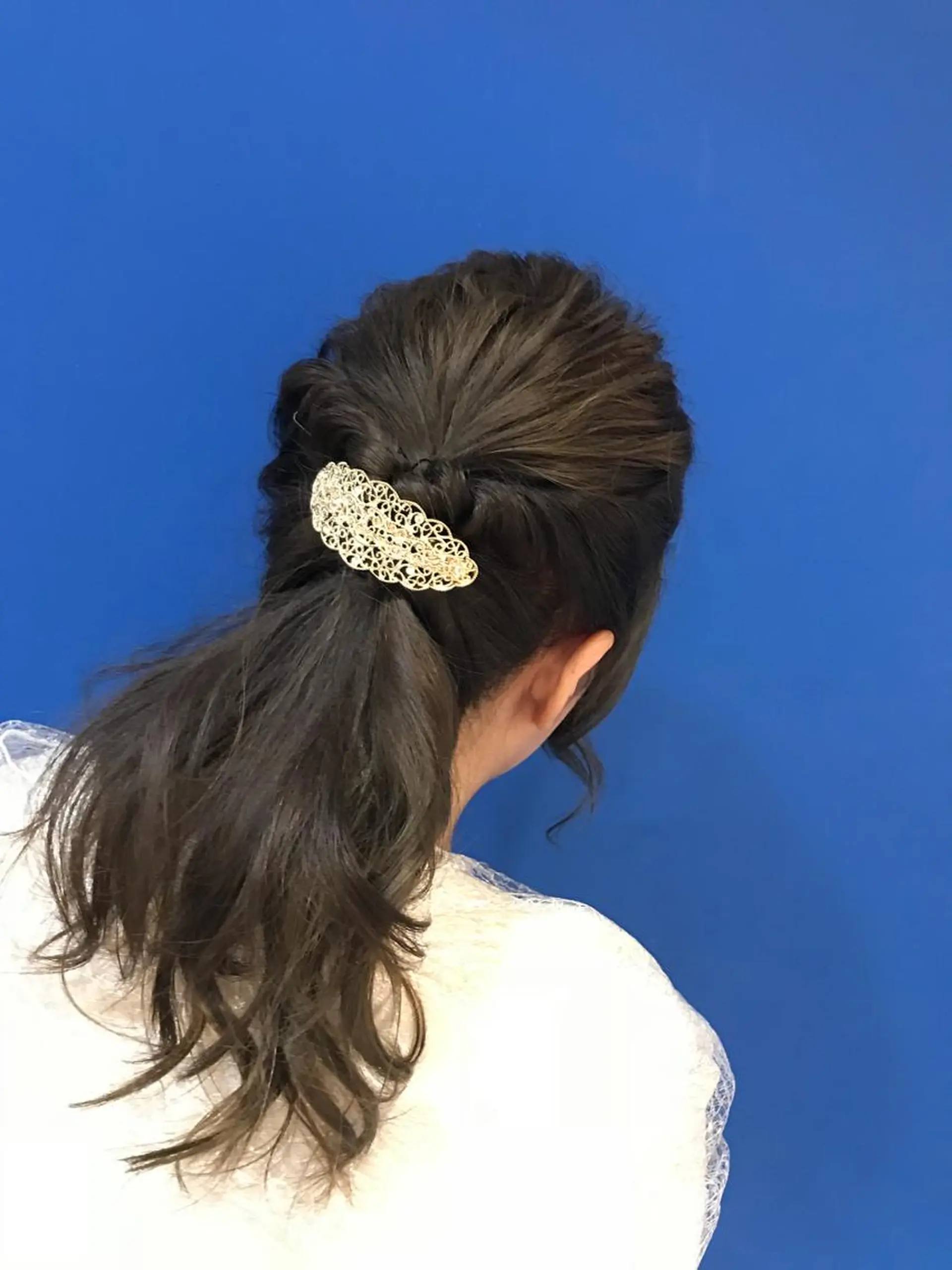 セミロング ヘアアレンジ shi hoのヘアスタイル