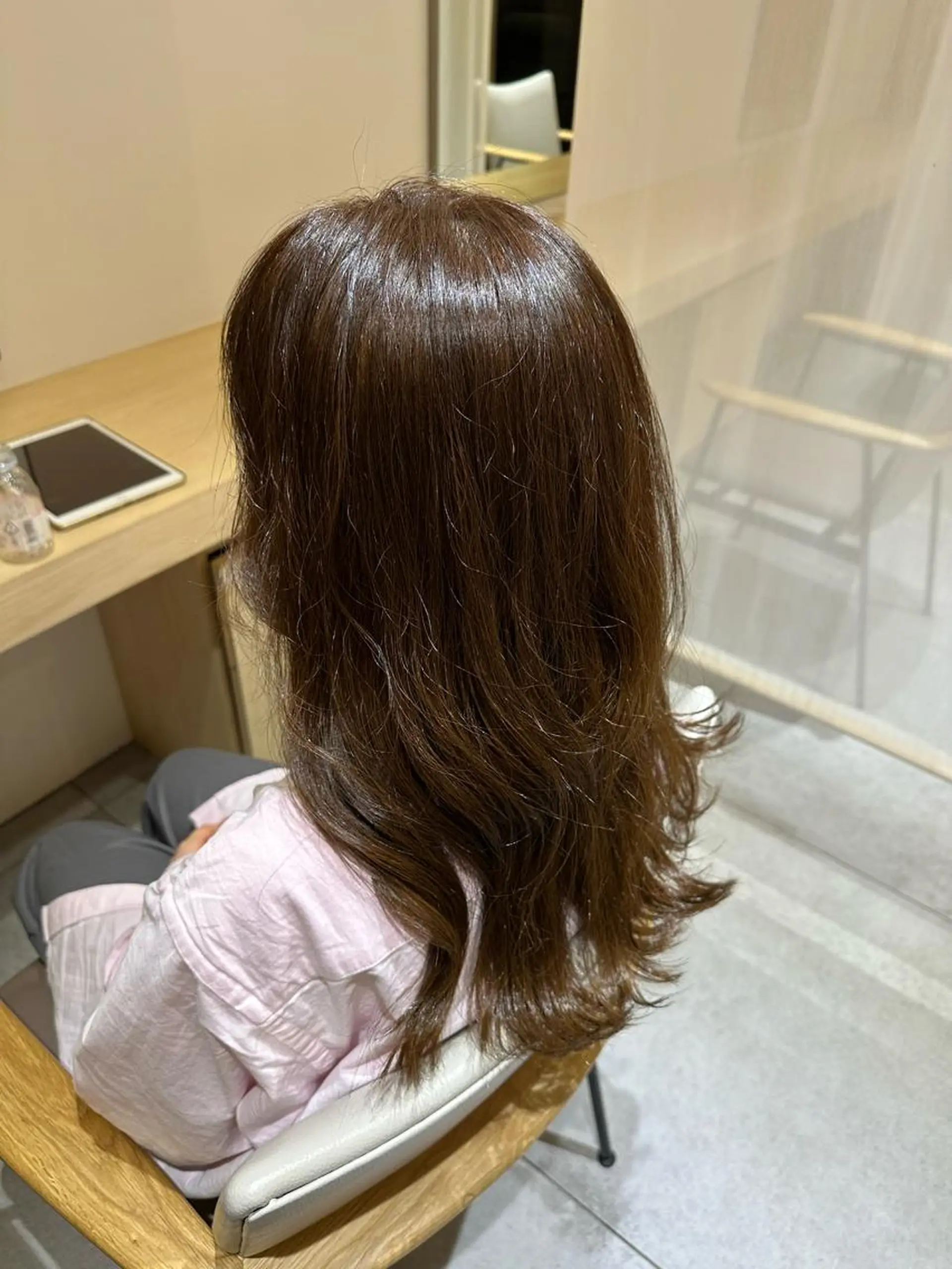 カラー ベージュカラー オリーブベージュ オレンジ 和田 あおいのヘアスタイル