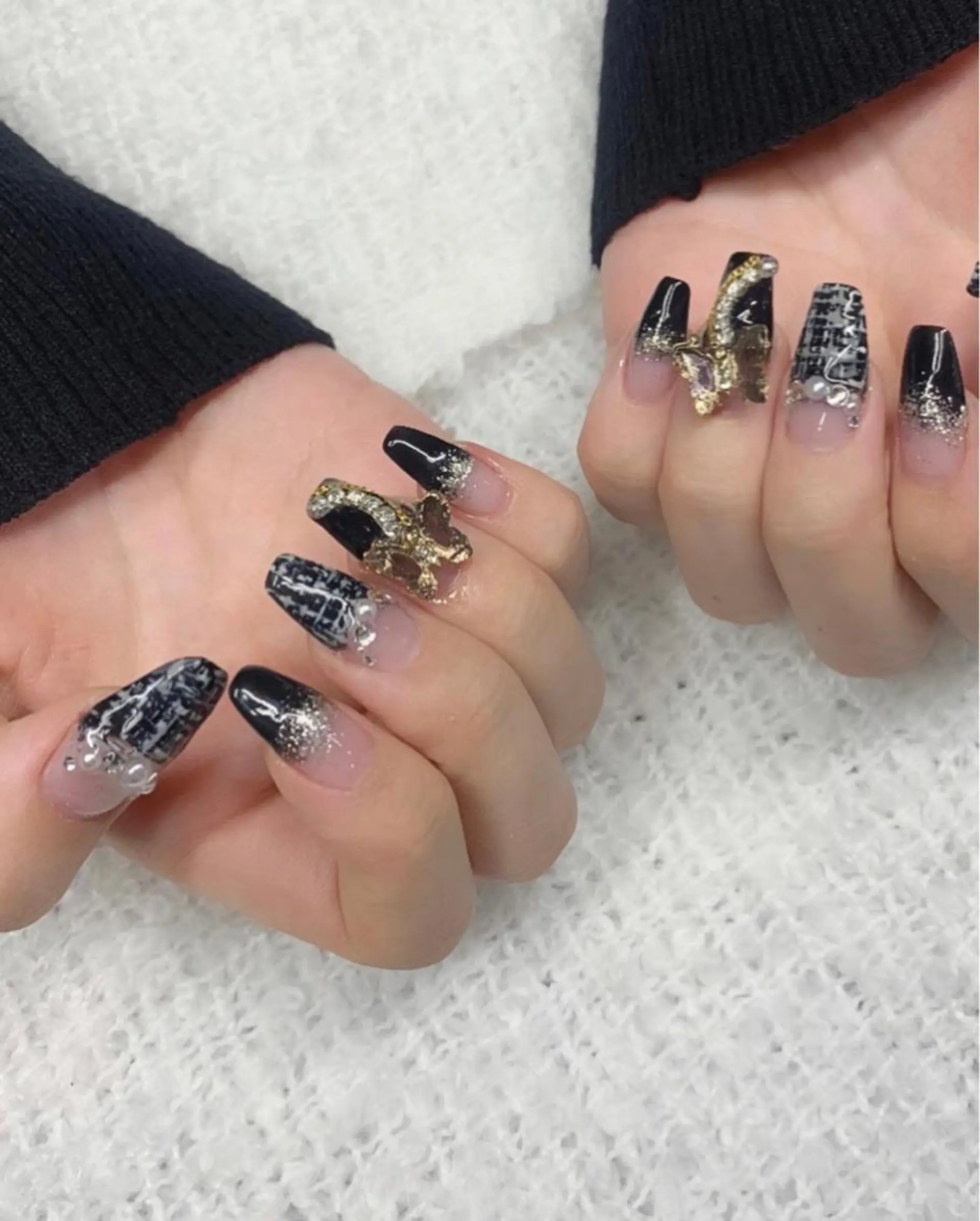 ネイル ツイードネイル *･*MIMnail *･゜ﾟ･*:･*のネイルデザイン