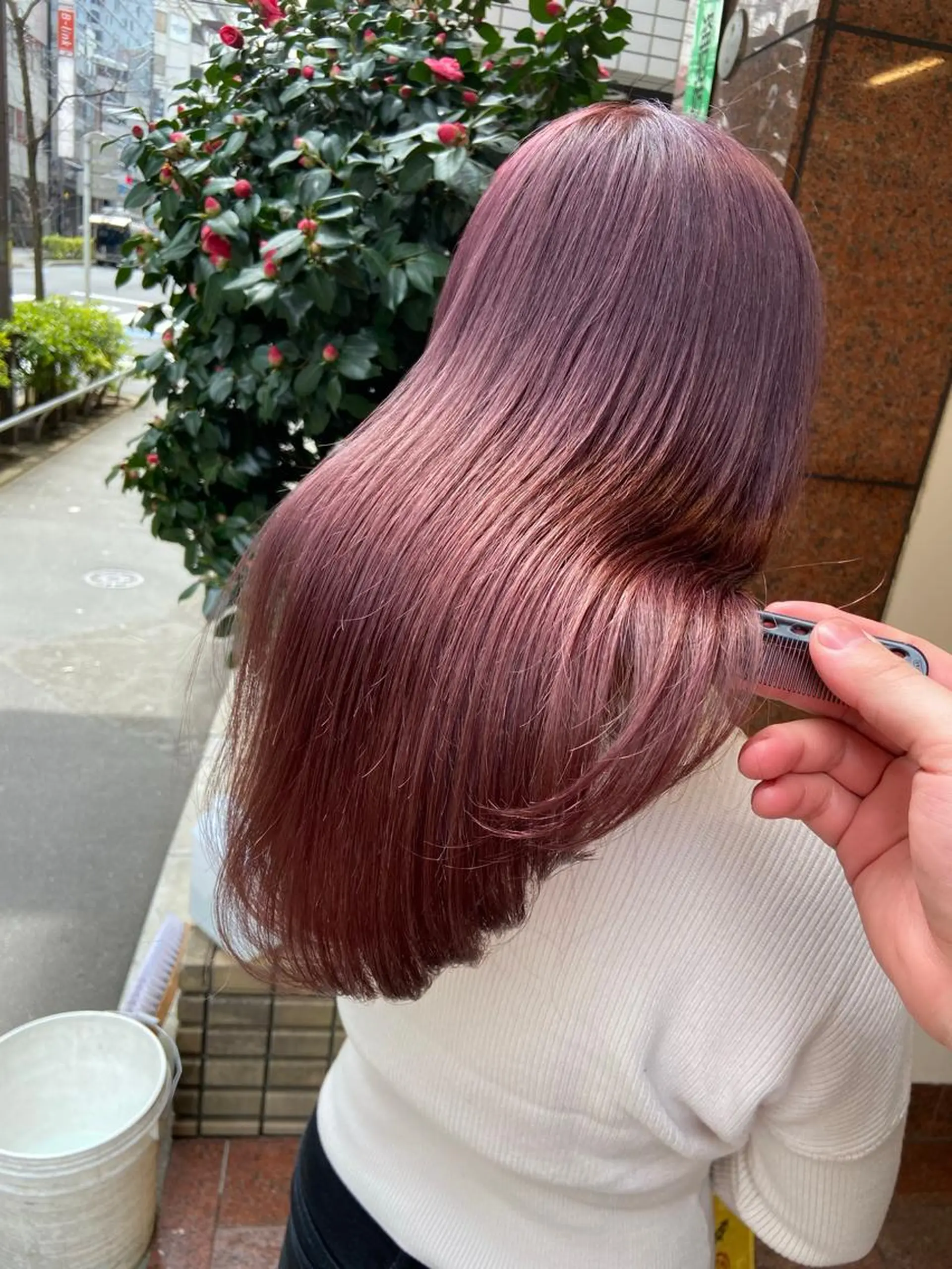ロング カラー ブラウンカラー カット ヘアカラー トリートメント amie   水戸所属・レイヤー💧艶髪 💧Syotaのヘアスタイル