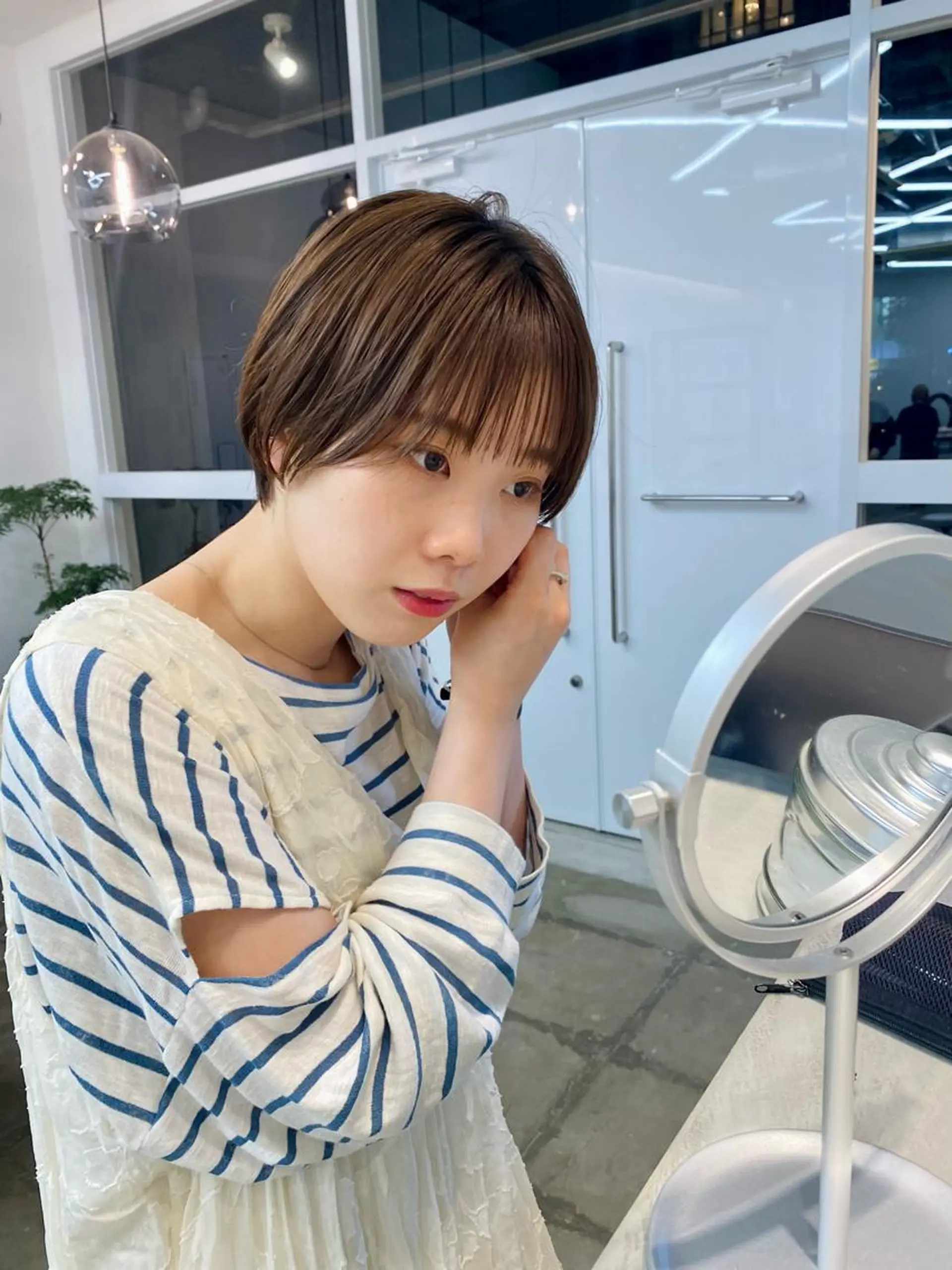 ショート ショートヘア サトウ リョウのヘアスタイル