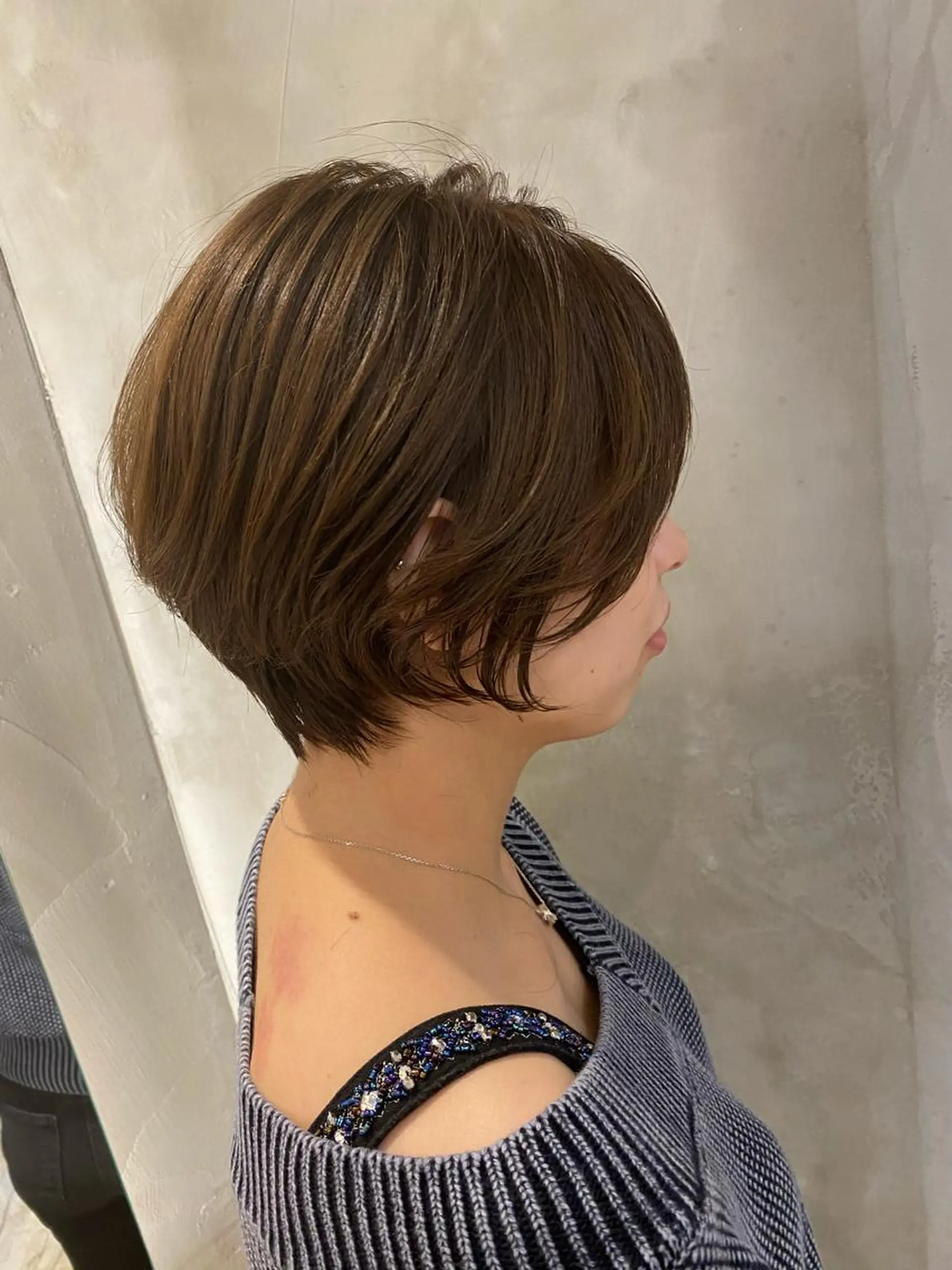 ショート ヘアカラー トリートメント 顔周りcut・ご相談 ＝新宿しずく🇰🇷のヘアスタイル