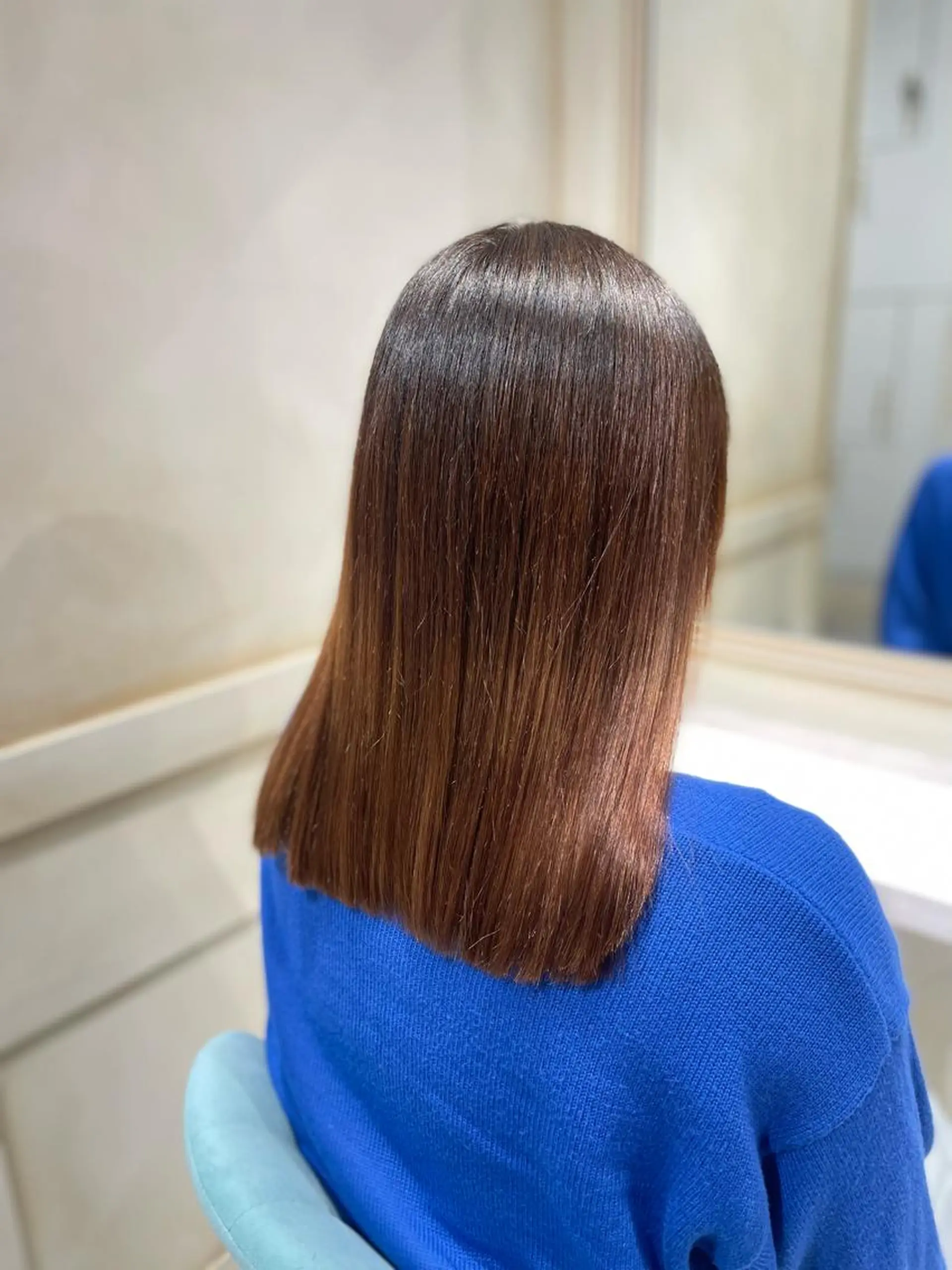 ロング 縮毛矯正 🌷ピンク/韓国風 暖色カラー ゆい🌷のヘアスタイル