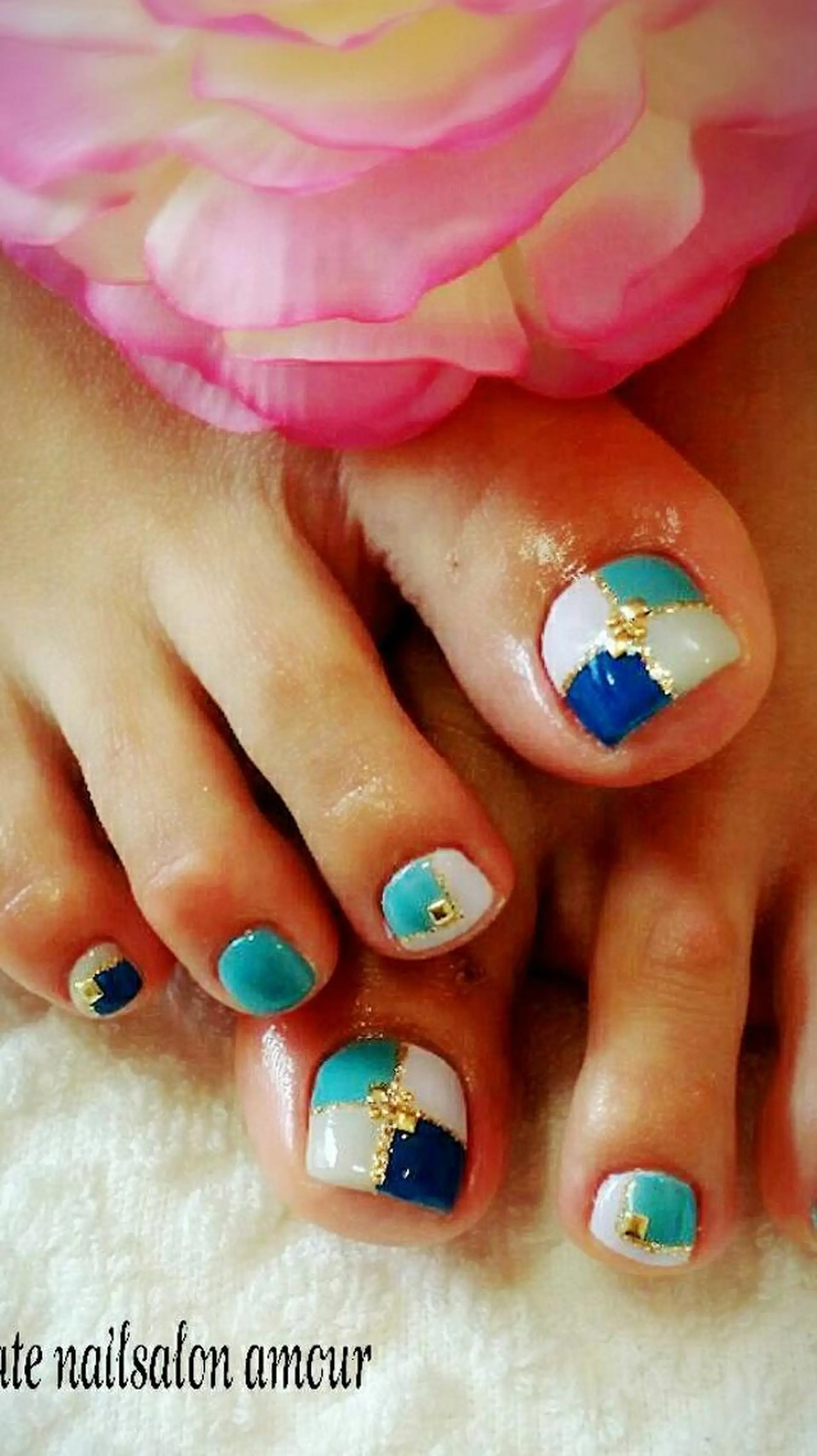 ネイル フットネイル nailsalon ♡amour♡のネイルデザイン