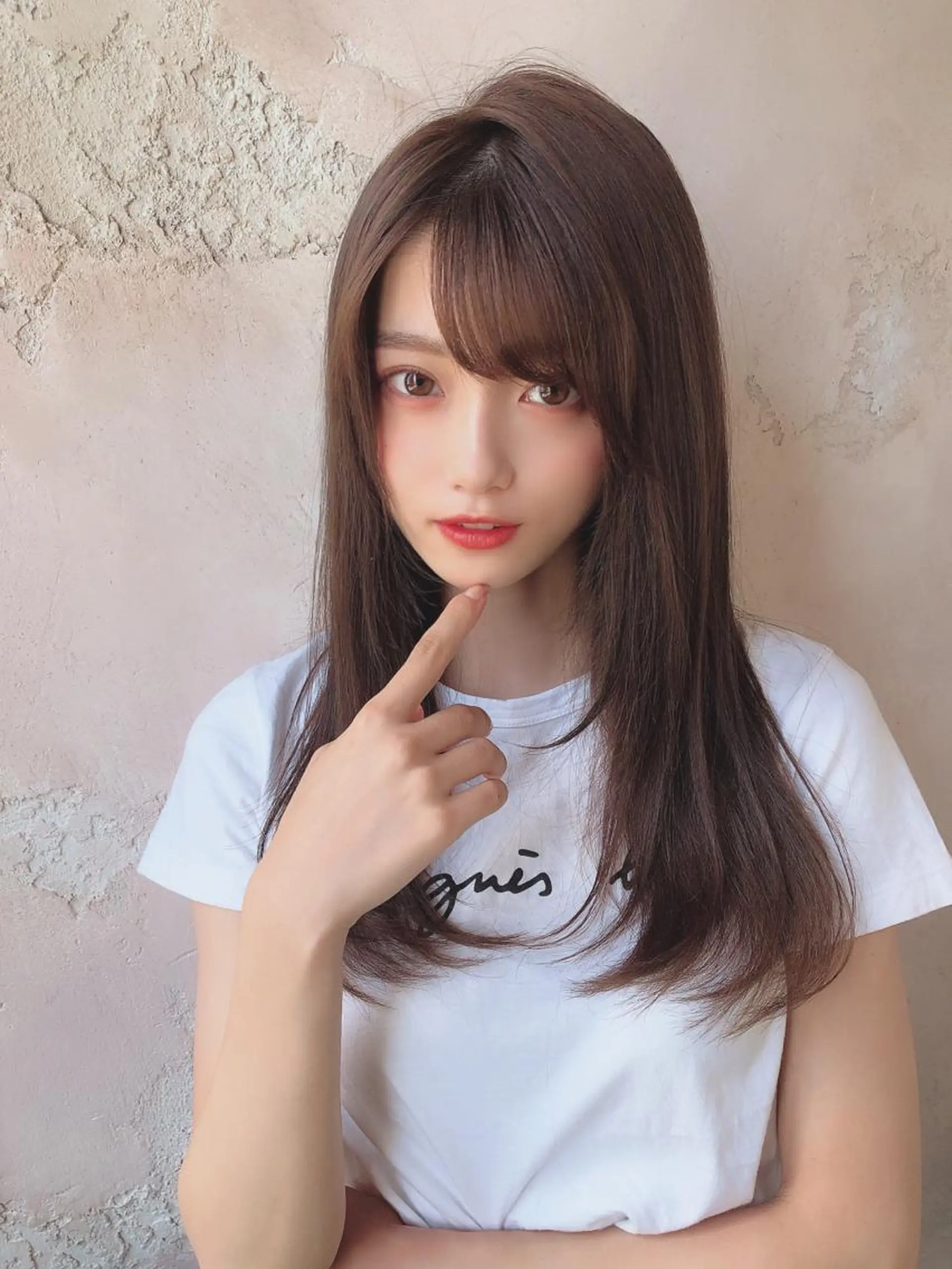 セミロング カット ヘアカラー トリートメント ボンドストーリーノヴァ所属・縮毛矯正・髪質改善 ❣️三浦正也のヘアスタイル