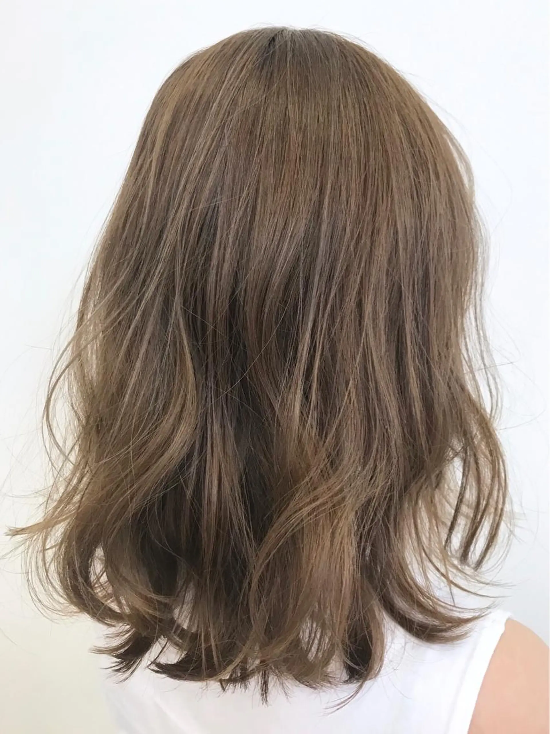 ミディアム カット ヘアカラー 透明感カラー/大阪 Rieのヘアスタイル