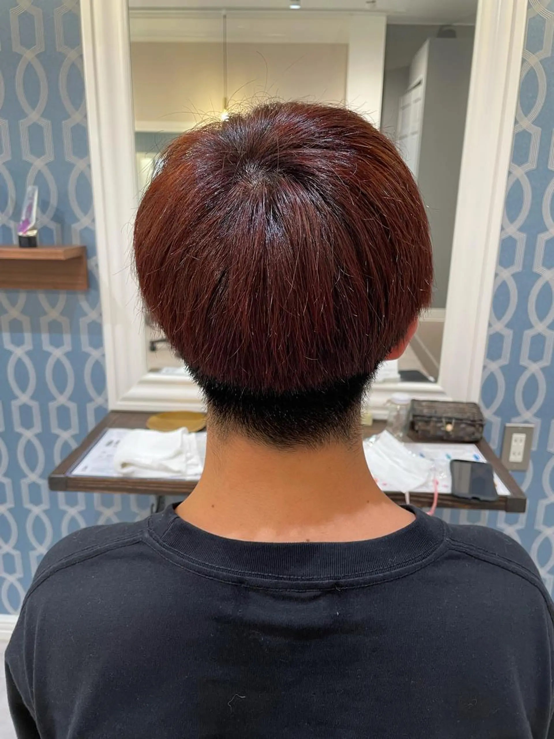 カラー メンズ レッドカラー 酒見 里奈のヘアスタイル