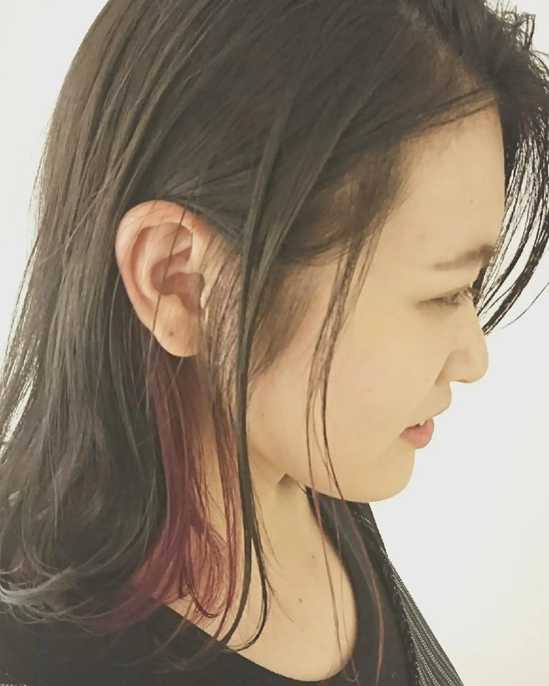 ミディアム カラー ブリーチ グレージュ インナーカラー ラベンダーカラー ラベンダーグレージュ coii コイ【原宿/表参道】のヘアスタイル