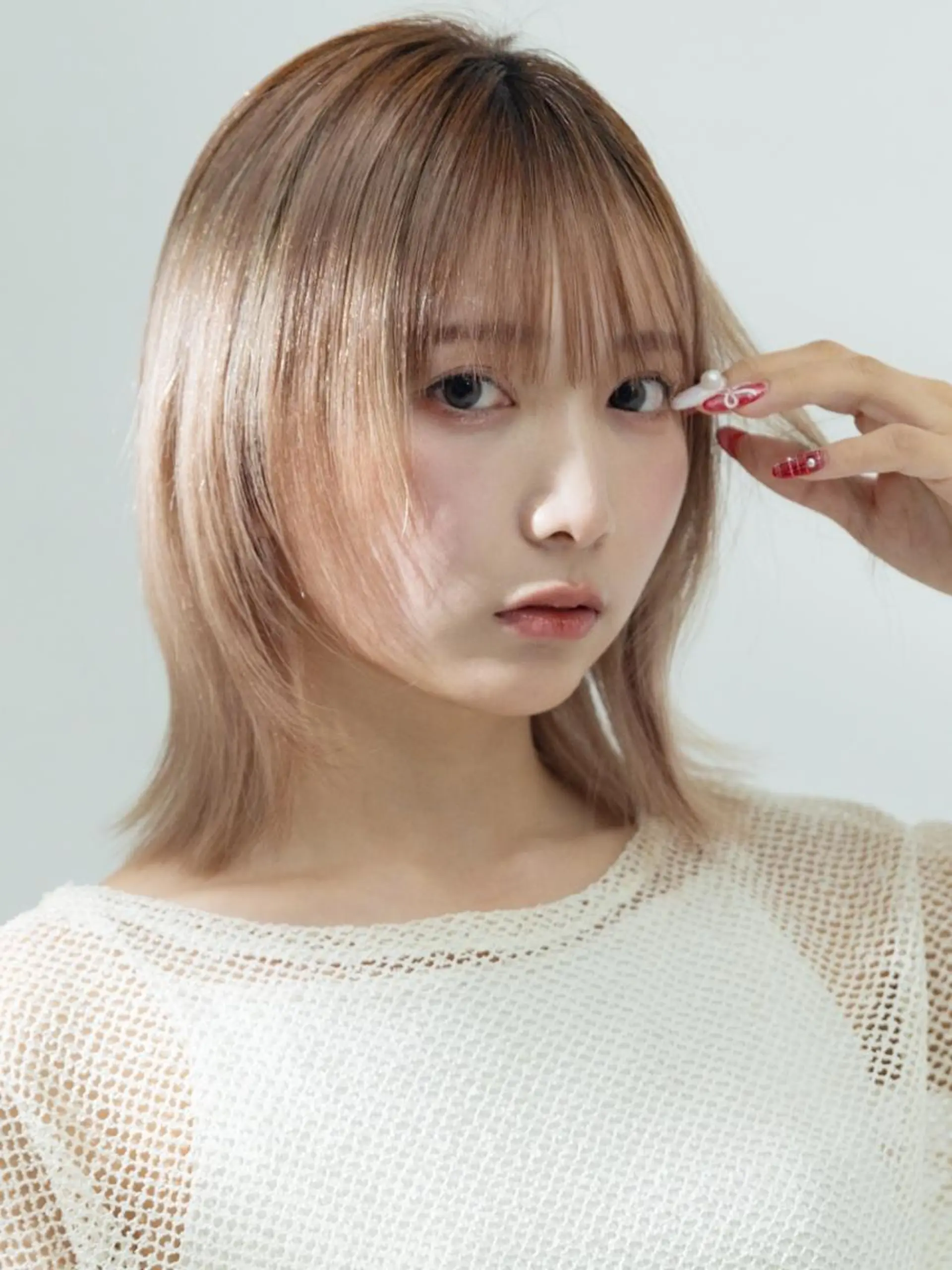 ミディアム ヘアカラー 川上 春香のヘアスタイル