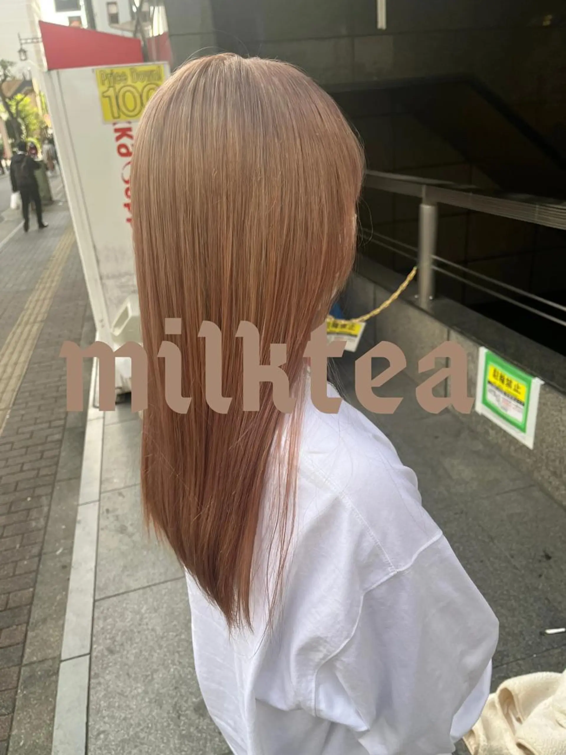 セミロング カラー ベージュカラー ブリーチ ブロンド ブルーカラー デザインカラー 🥇メンズパーマ /縮毛矯正/木村神心のヘアスタイル