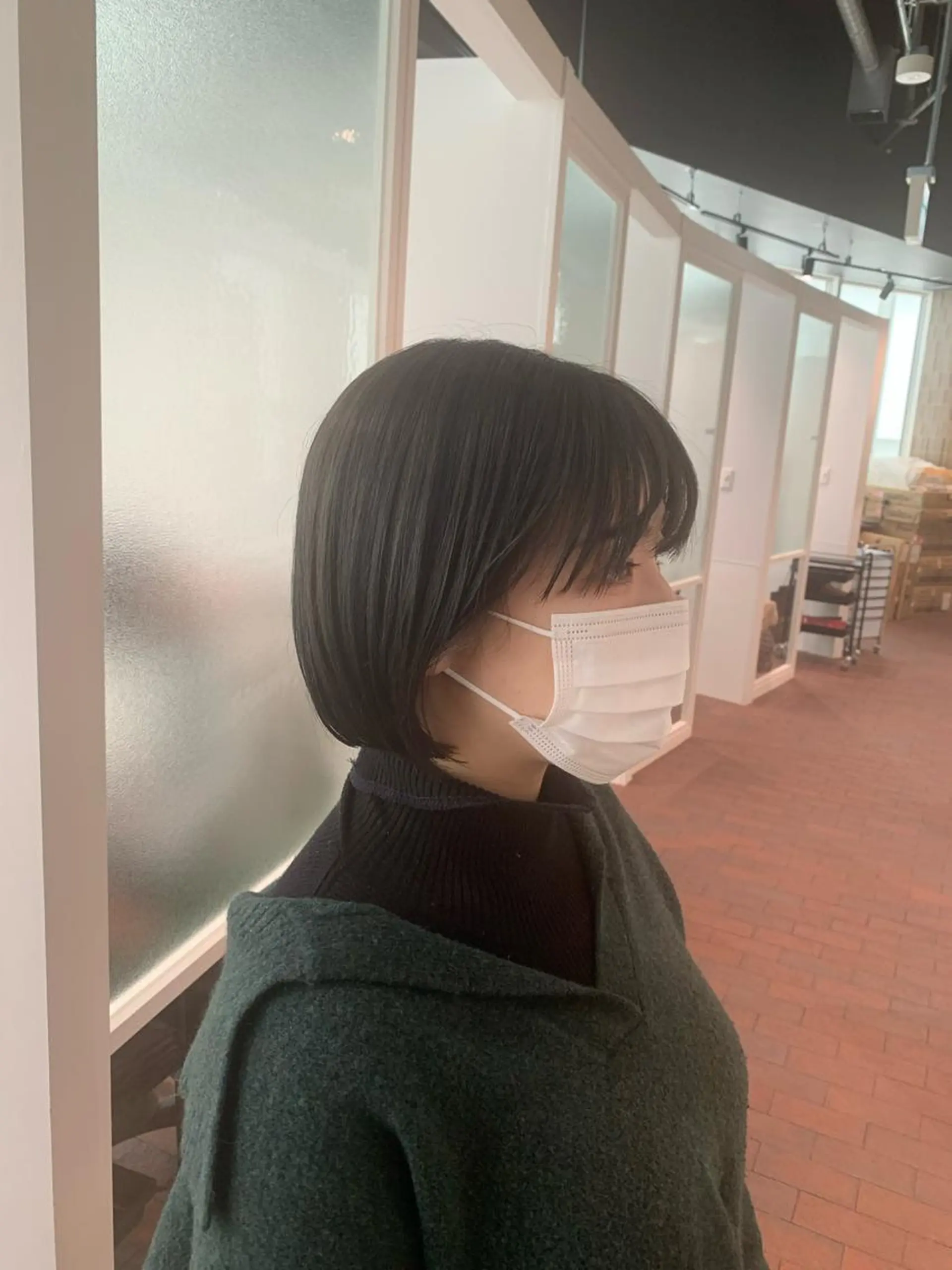 セミロング カラー ヘアアレンジ キッズ ボブ GO TODAY SHAiRE SALON 梅田店所属・柔らかくすみカラー ボブ/ショートのヘアスタイル