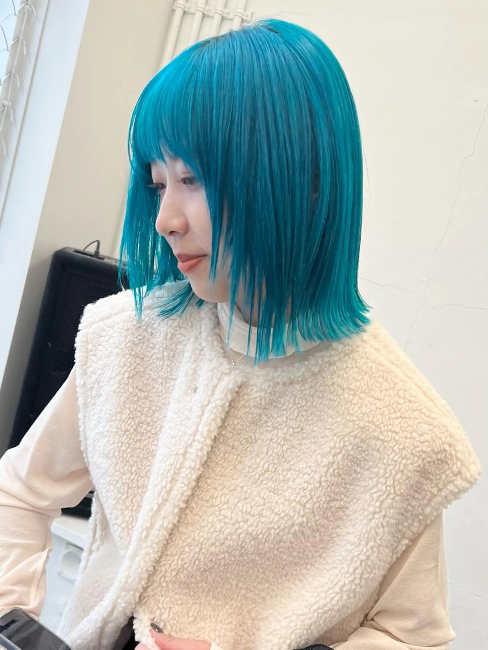 ミディアム カラー ヘアアレンジ ブルーカラー カット ヘアカラー トリートメント HARU//原宿🤍 リピート率NO.1のヘアスタイル