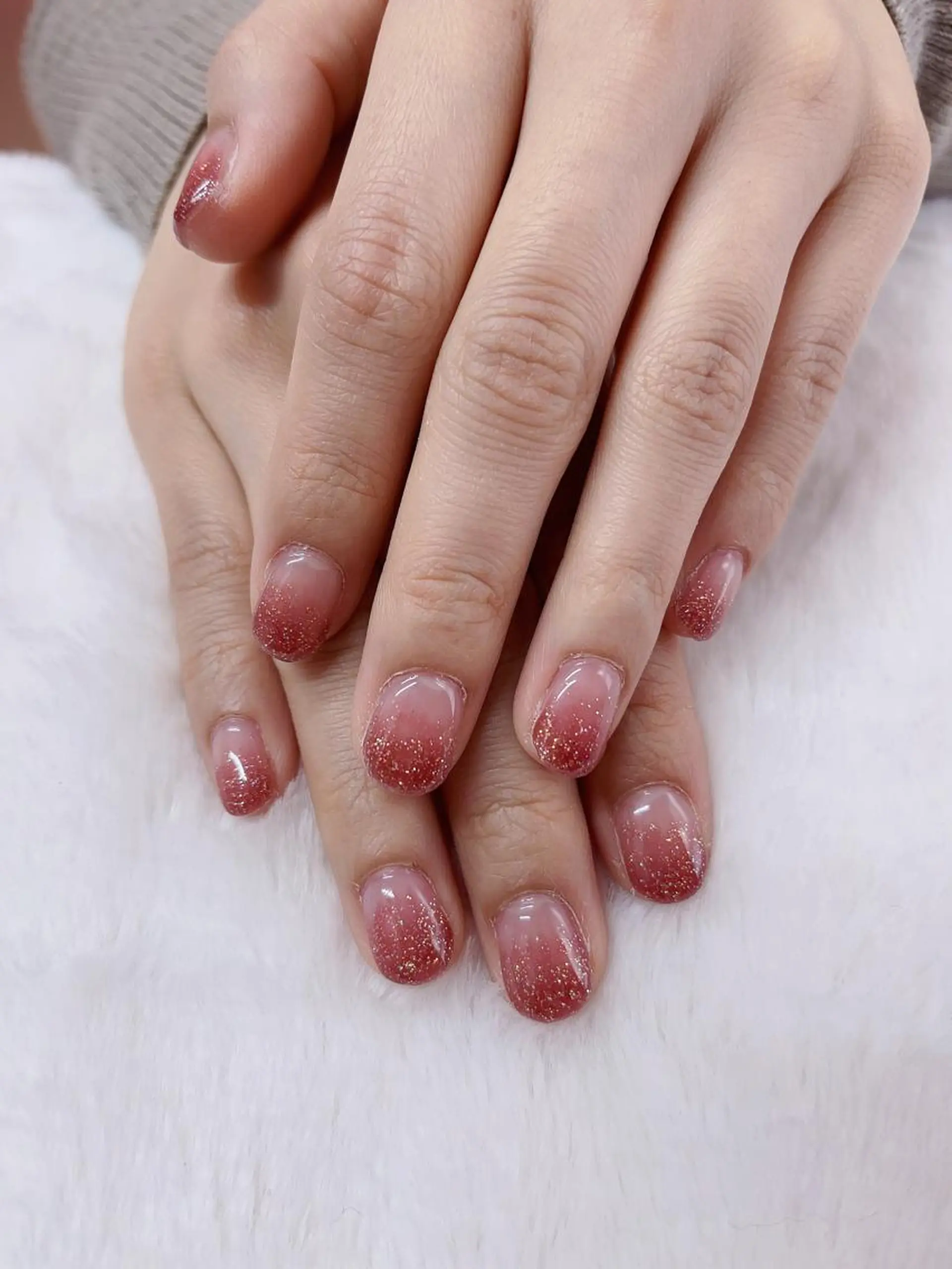 ネイル グラデーション ラメ(グリッター) ラメグラデーション kaenail 瑞江のネイルデザイン