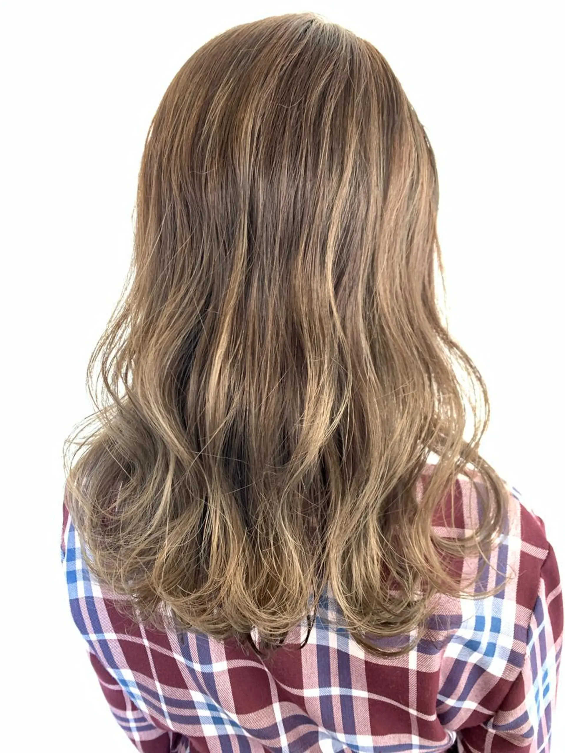 セミロング ハイライト ヘアカラー フリーランス　美容師 cayocoのヘアスタイル