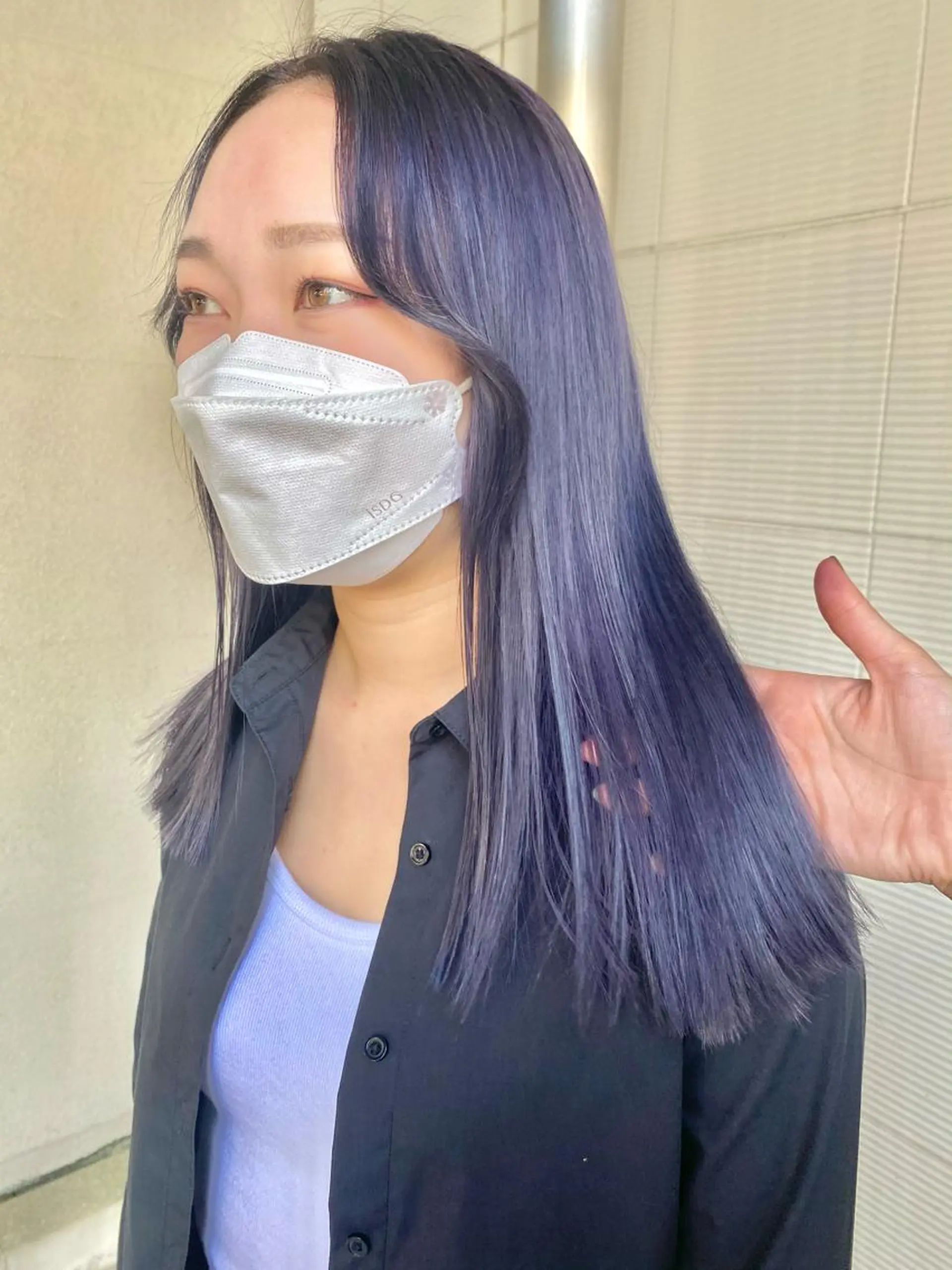 ロング カラー ヘアカラー ツガミ リナのヘアスタイル