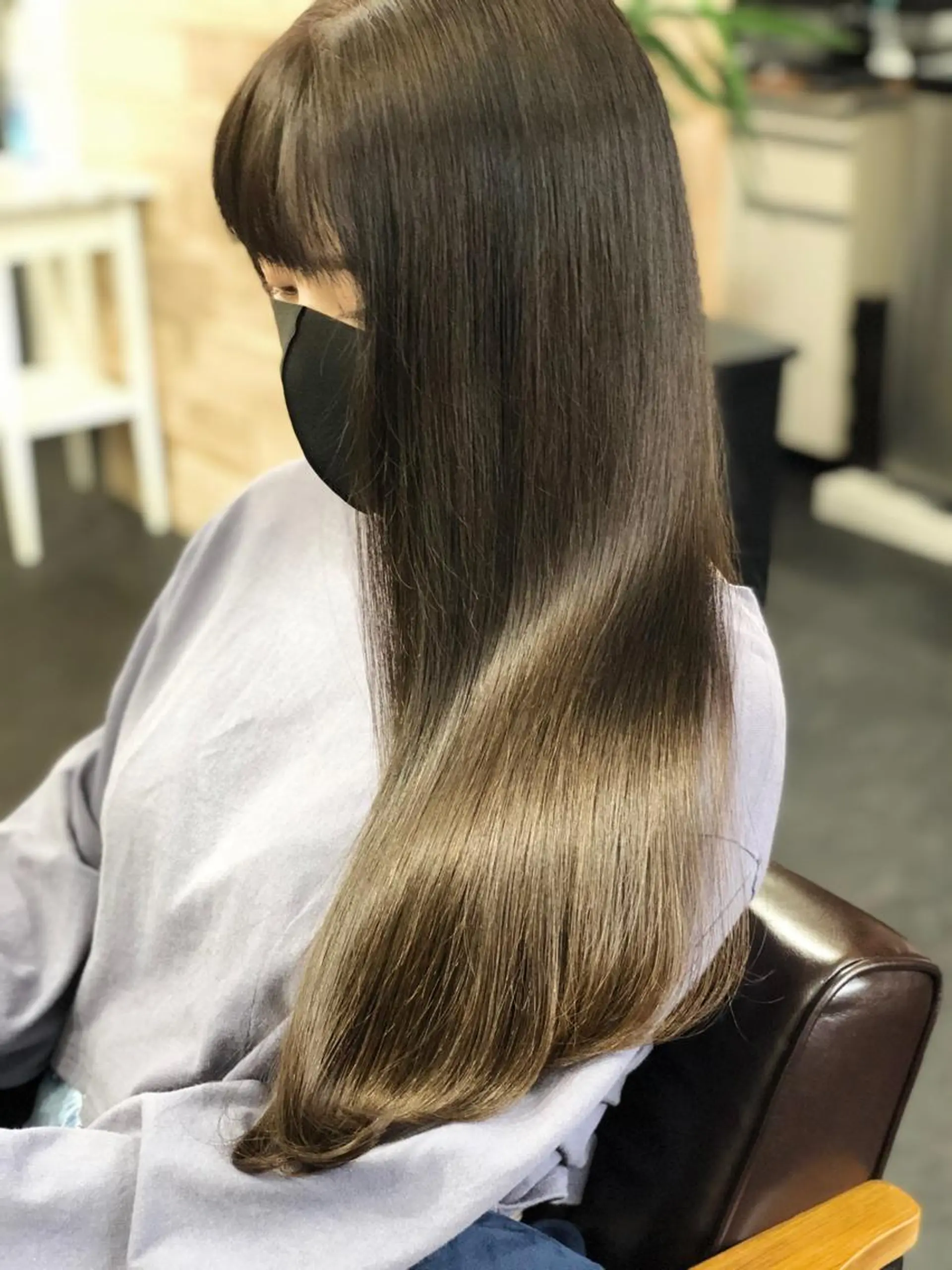 ロング カラー アッシュ アッシュグレー ヘアカラー トリートメント wavi hair所属・後藤 ユウキ/髪質改善🫧のヘアスタイル